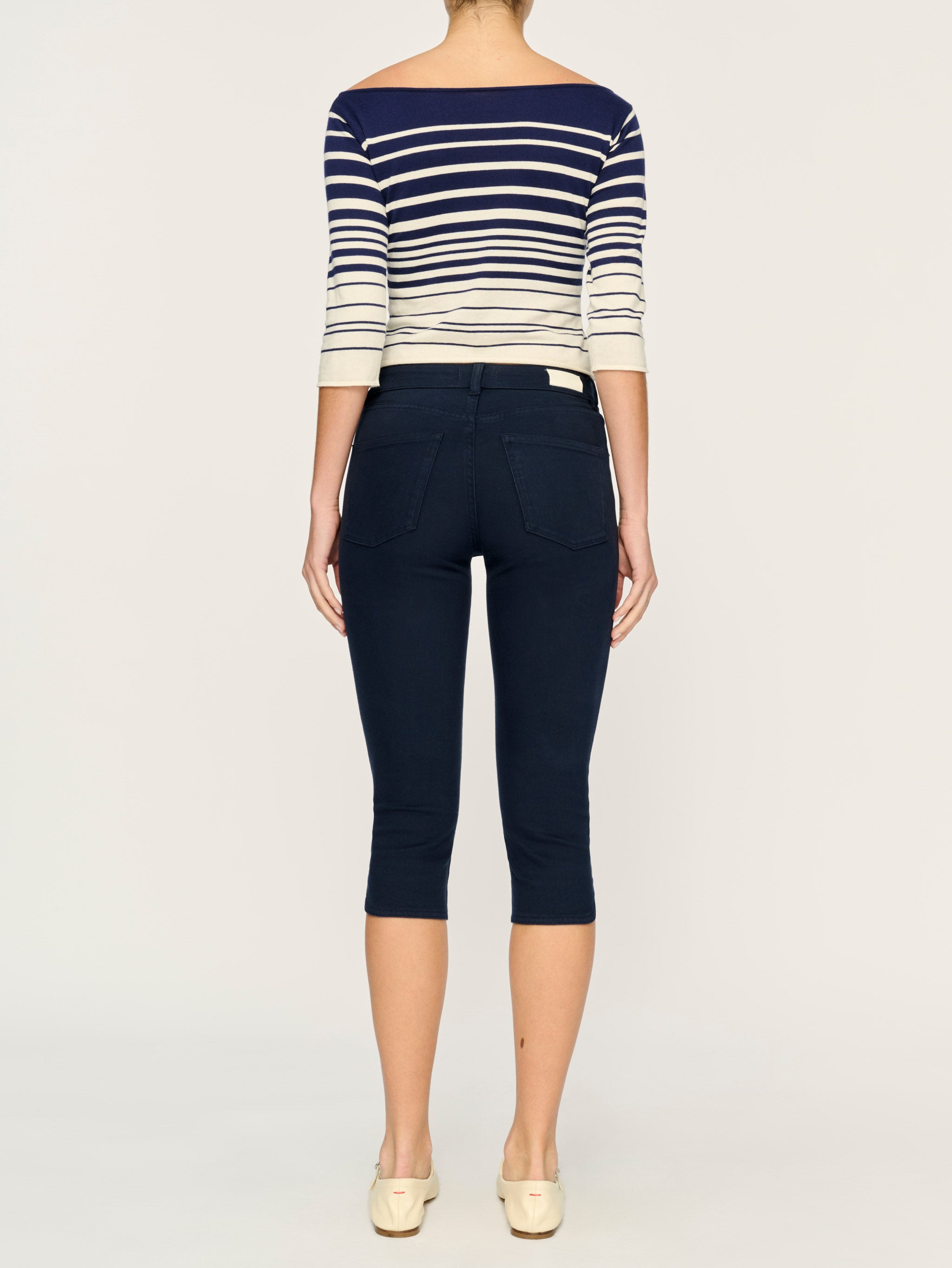 Boatneck Top | Marine Stripe