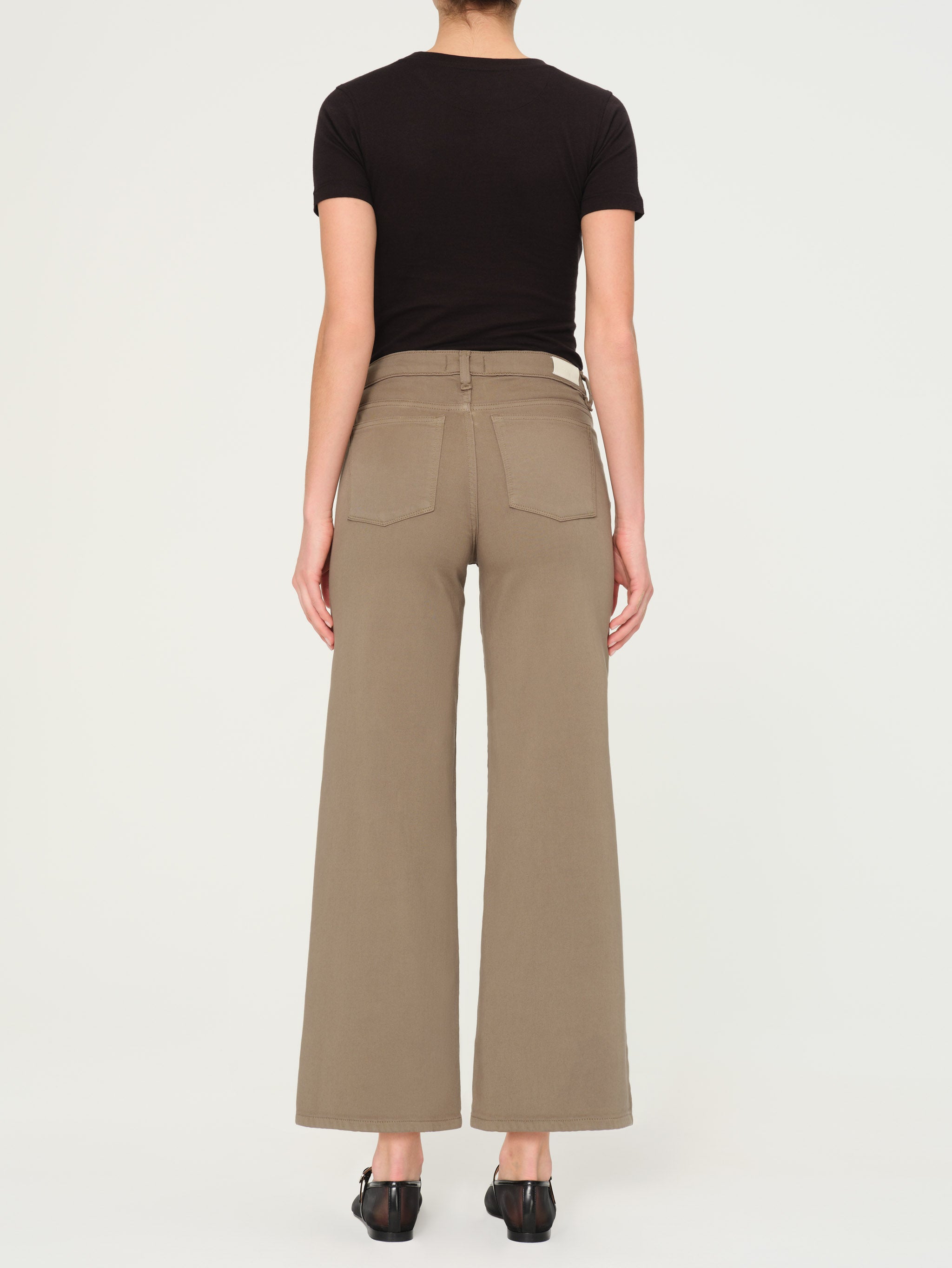 Hepburn Wide Leg High Rise Ankle | Coastal Marsh