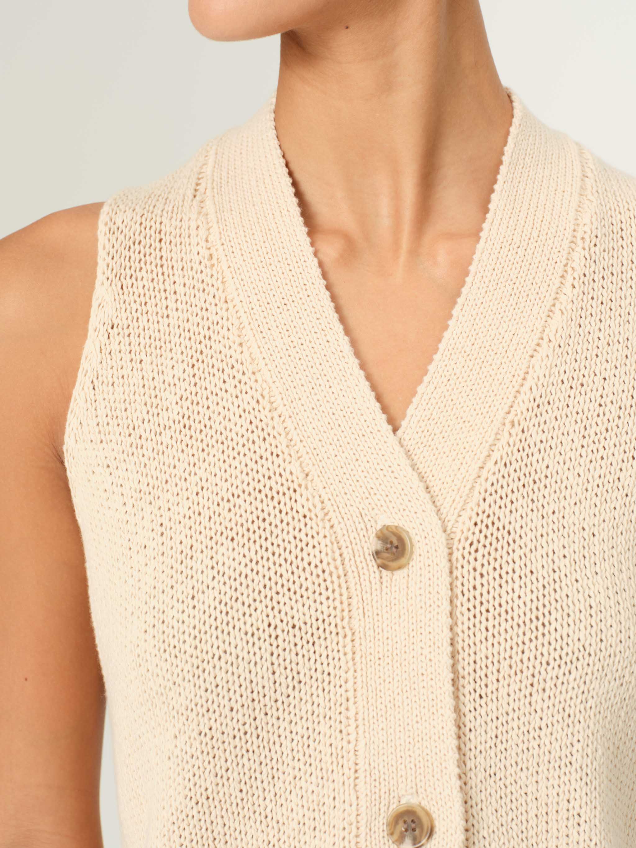 Inessa Sweater Vest | Natural