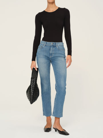 Mara Straight Mid Rise Instasculpt™ Ankle Jeans | Mansfield