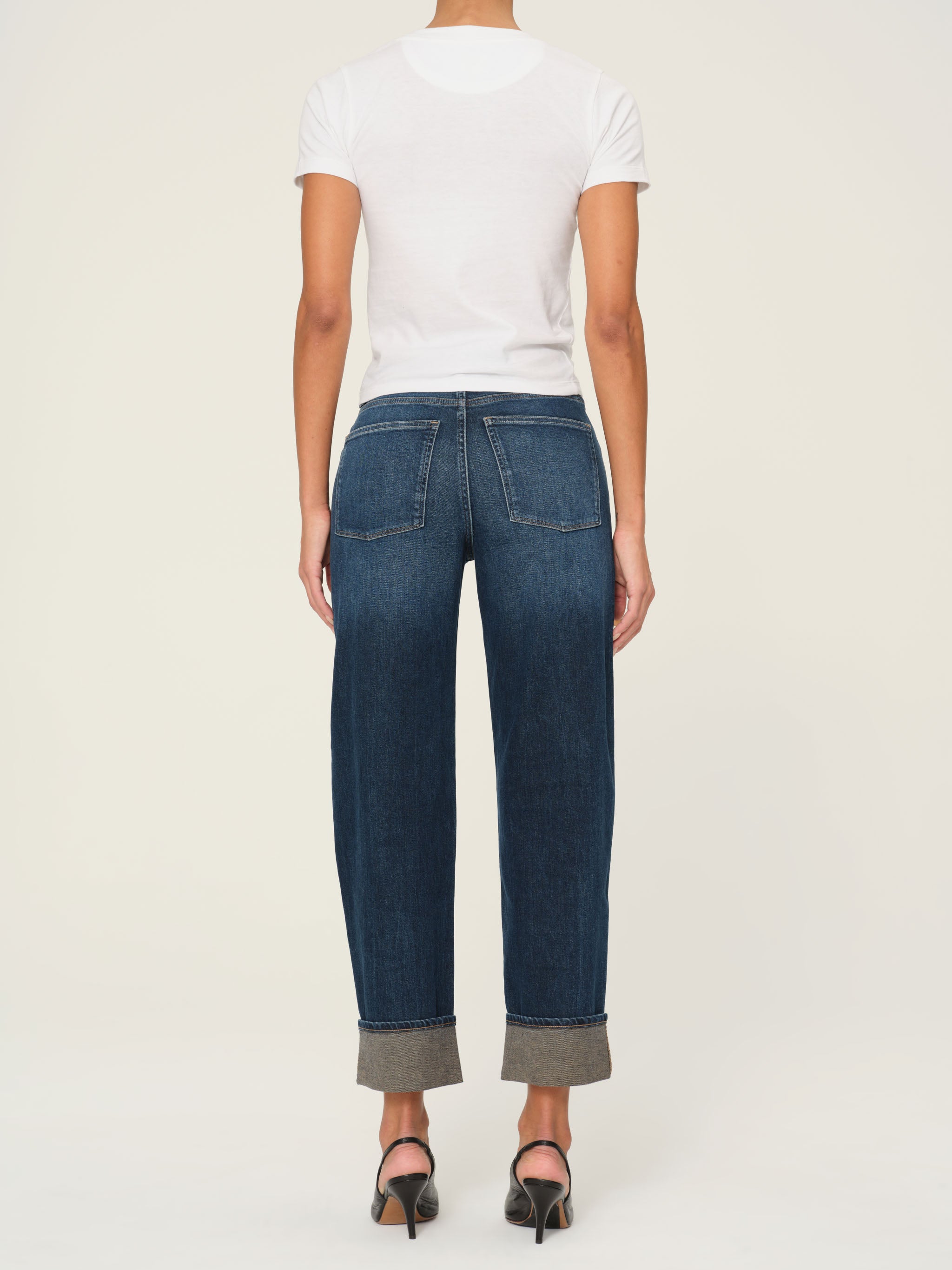 Thea Boyfriend Relaxed Tapered Jeans | Bluffview Cuffed