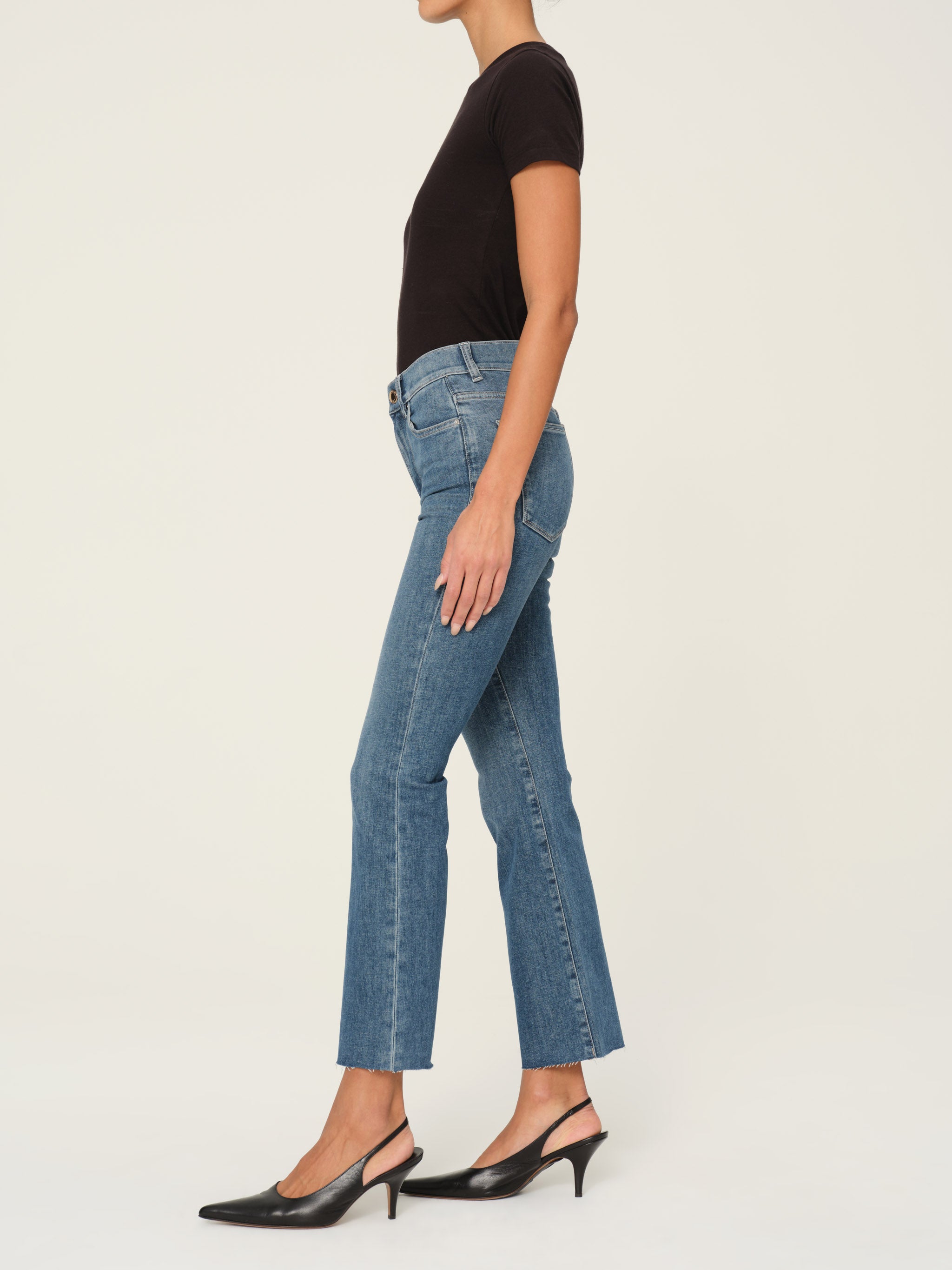 Bridget Boot High Rise Instasculpt Crop Jeans | Sea Harbor