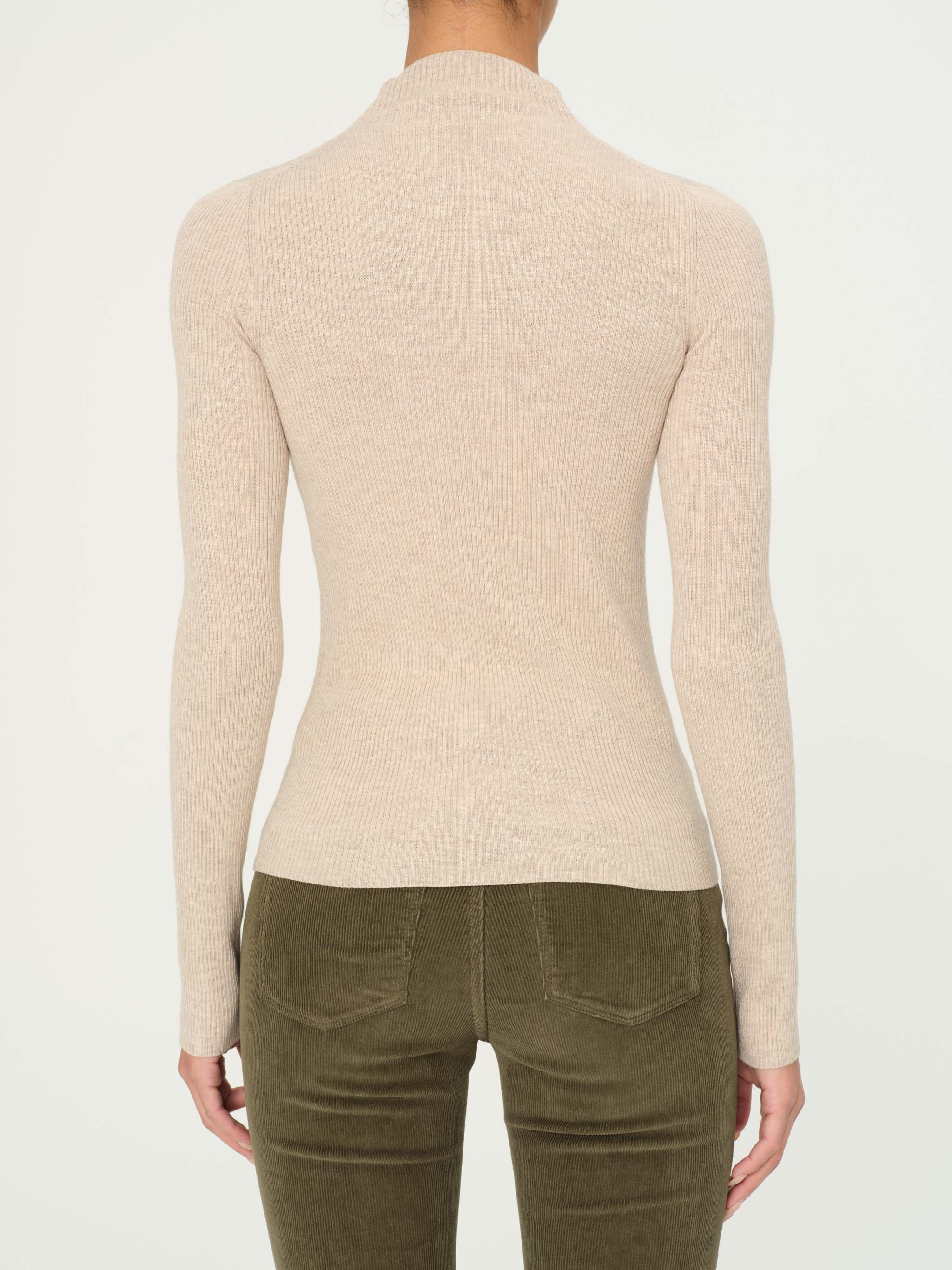women's long sleeve khaki top