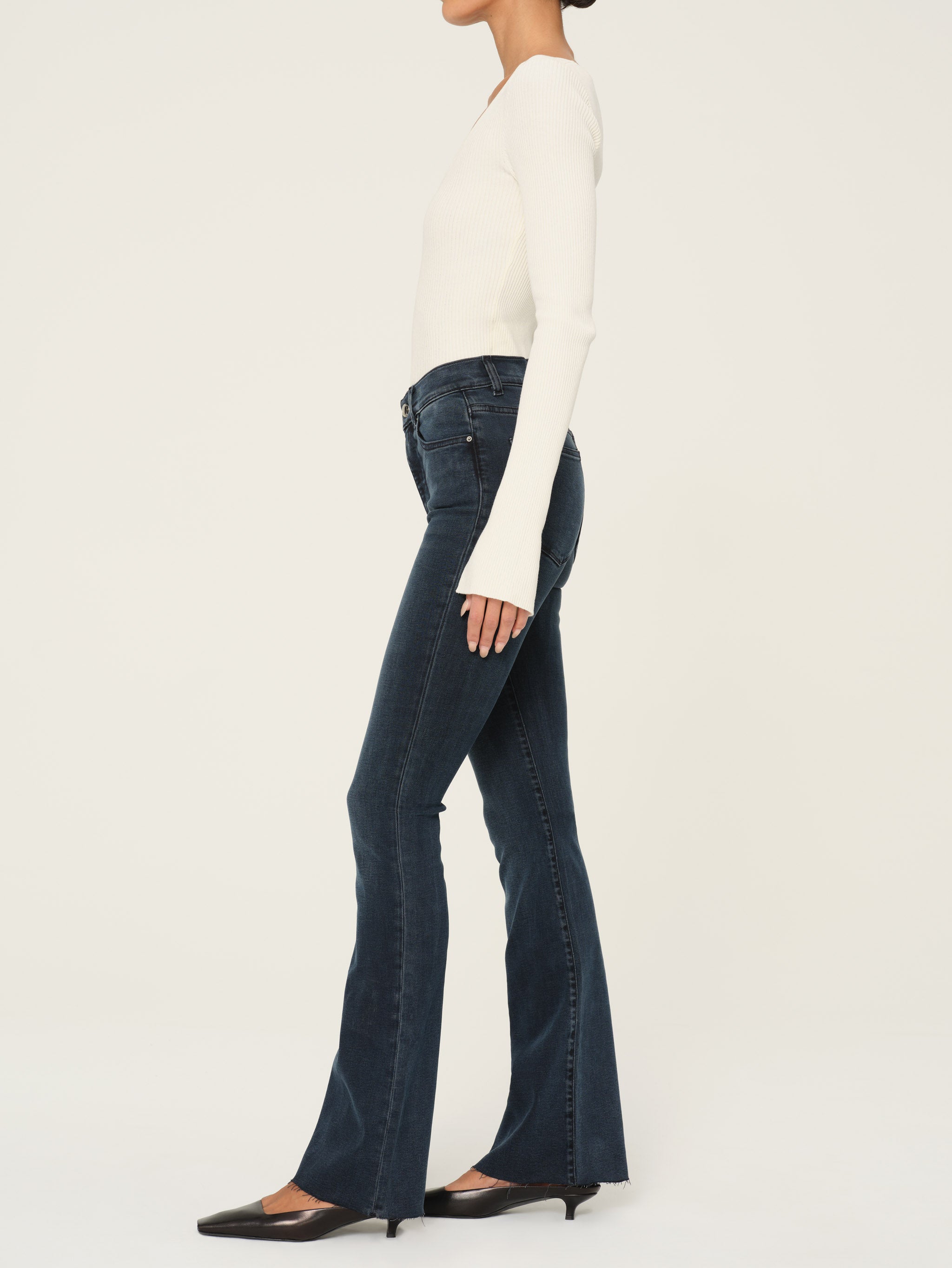 Women's blue bootcut jean