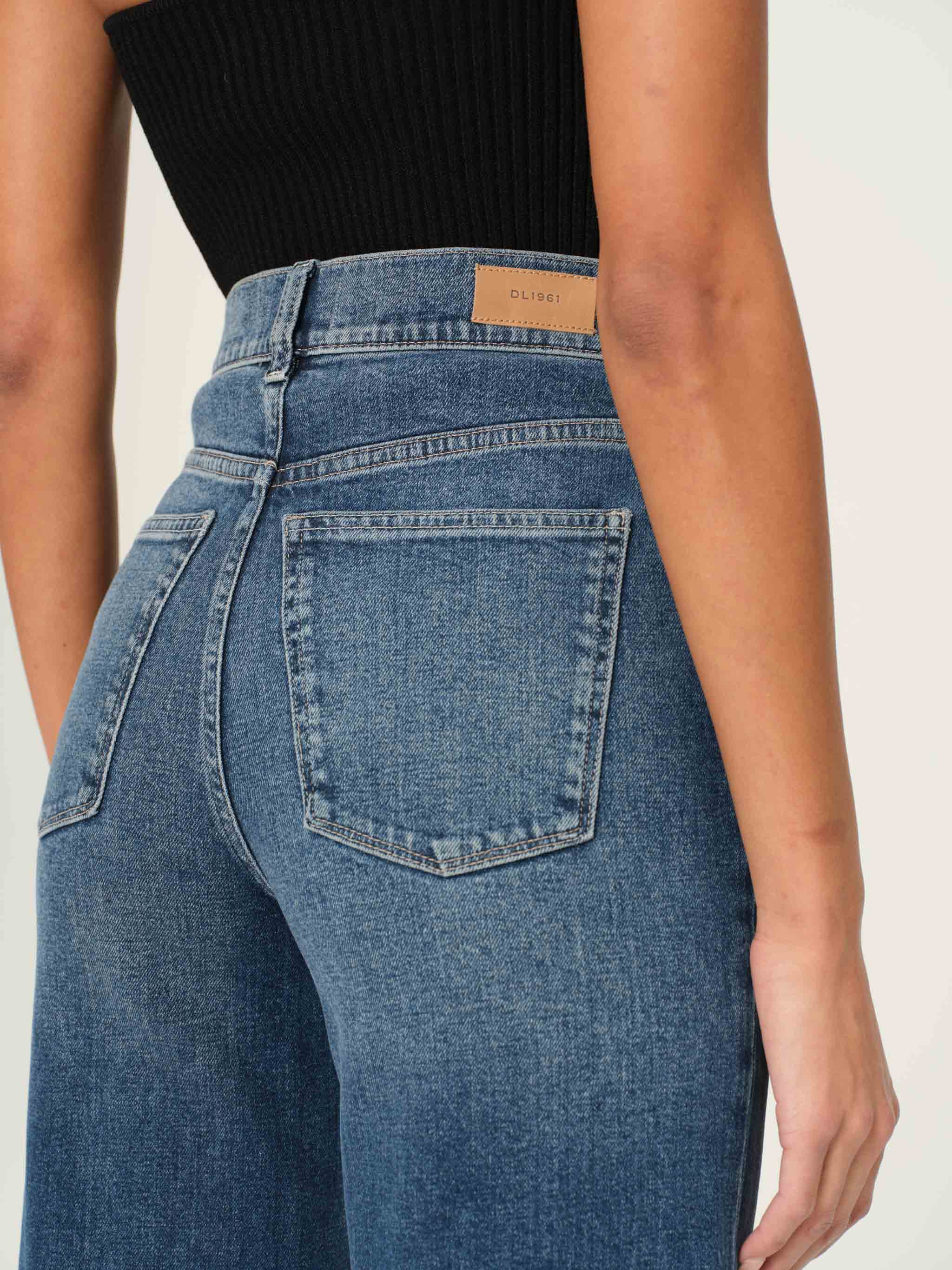 Hepburn Wide Leg High Rise Ankle Jeans | Seagate