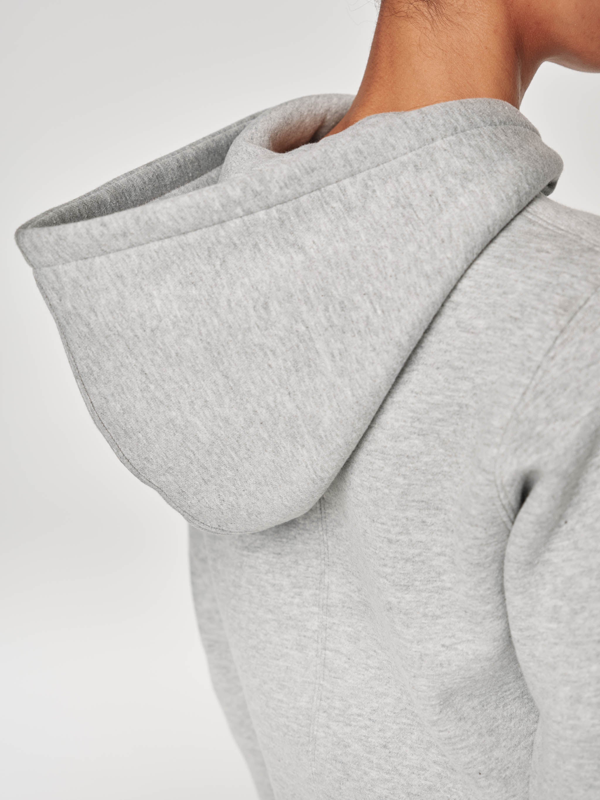 Shrunken Hoodie | Heather Grey