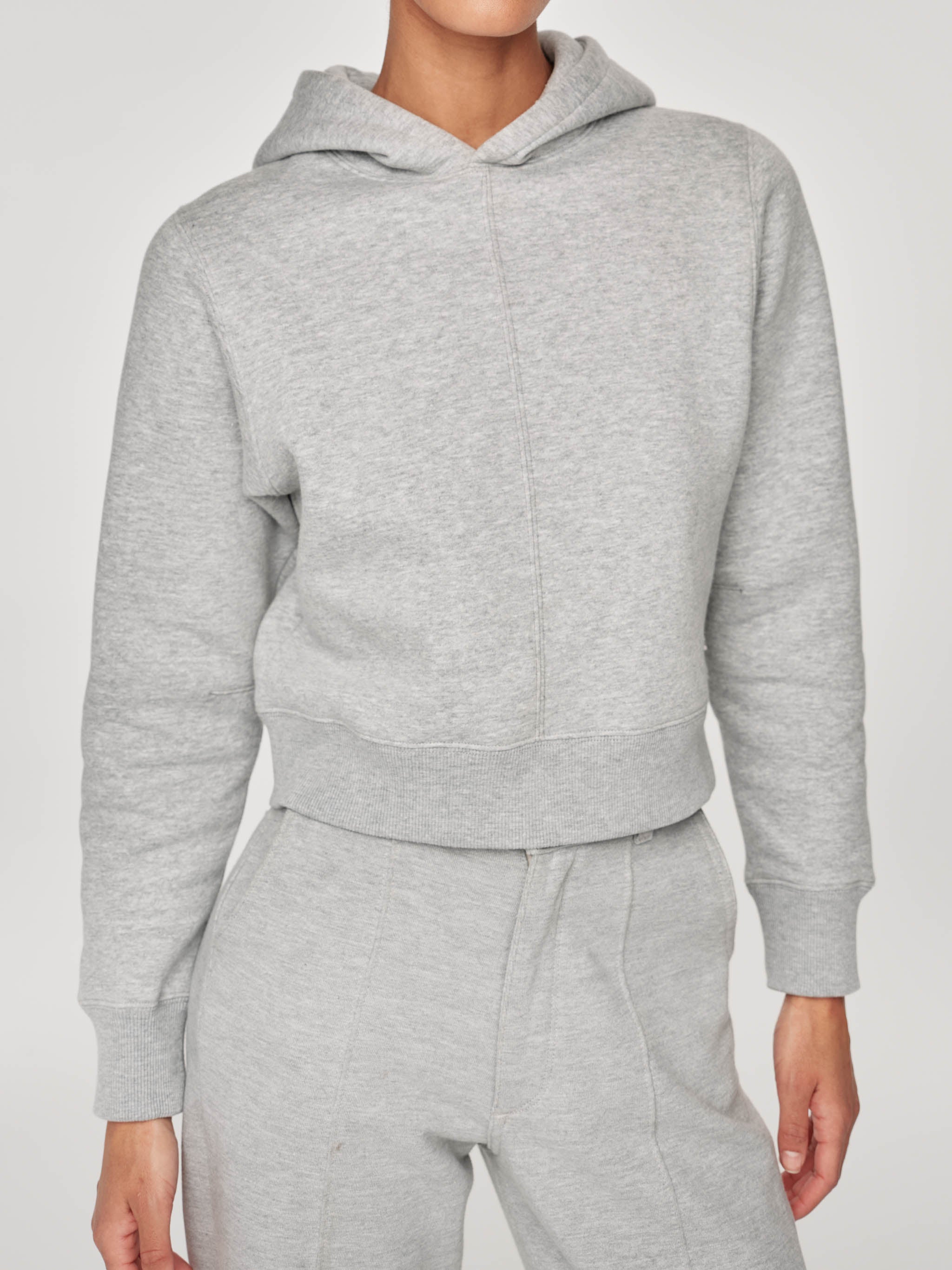 Shrunken Hoodie | Heather Grey