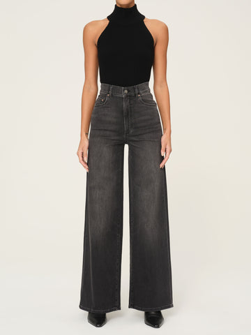 Hepburn Wide Leg High Rise 32" | Dark Haze