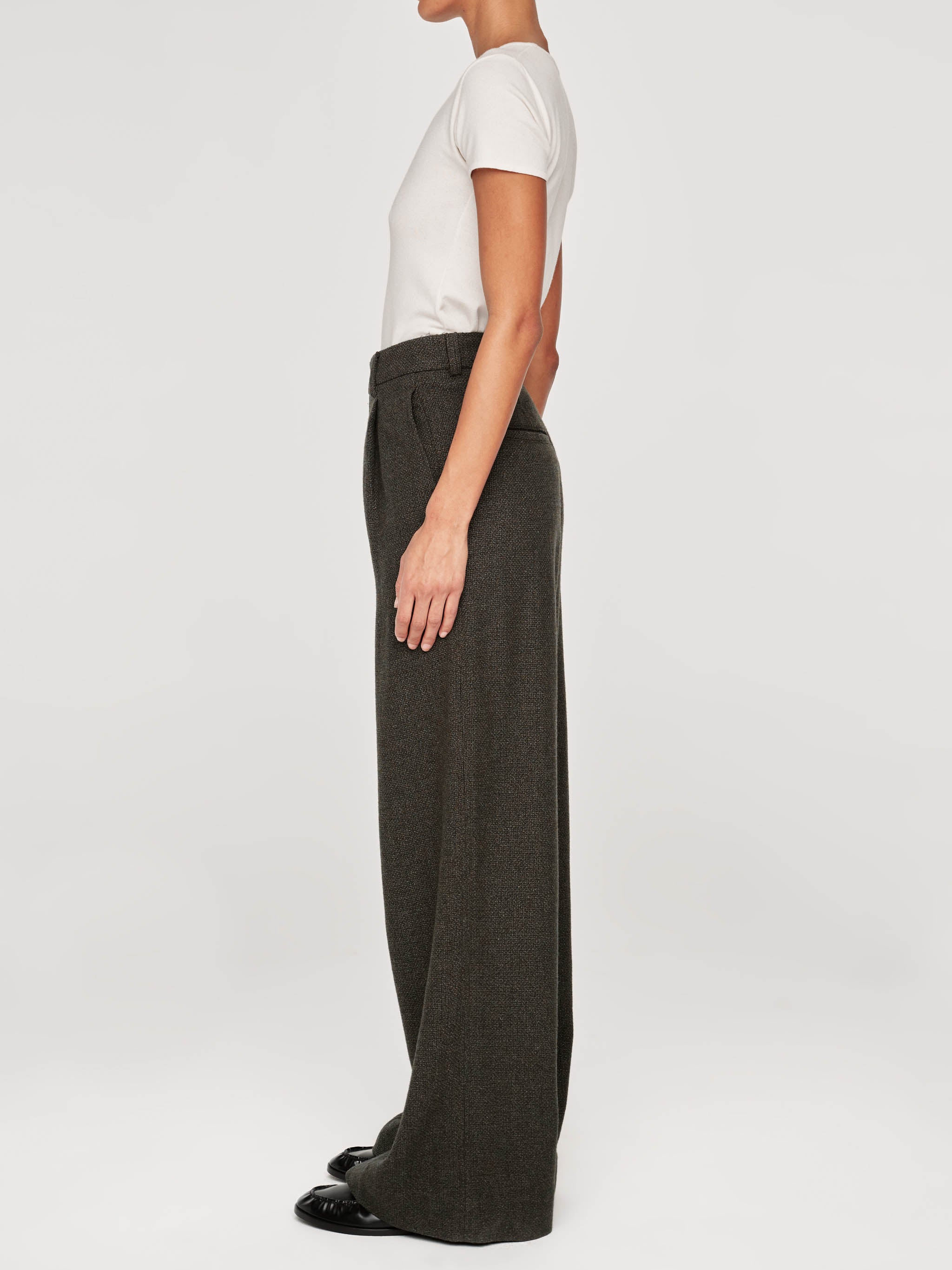 Hepburn Wide Leg High Rise Pleated 32