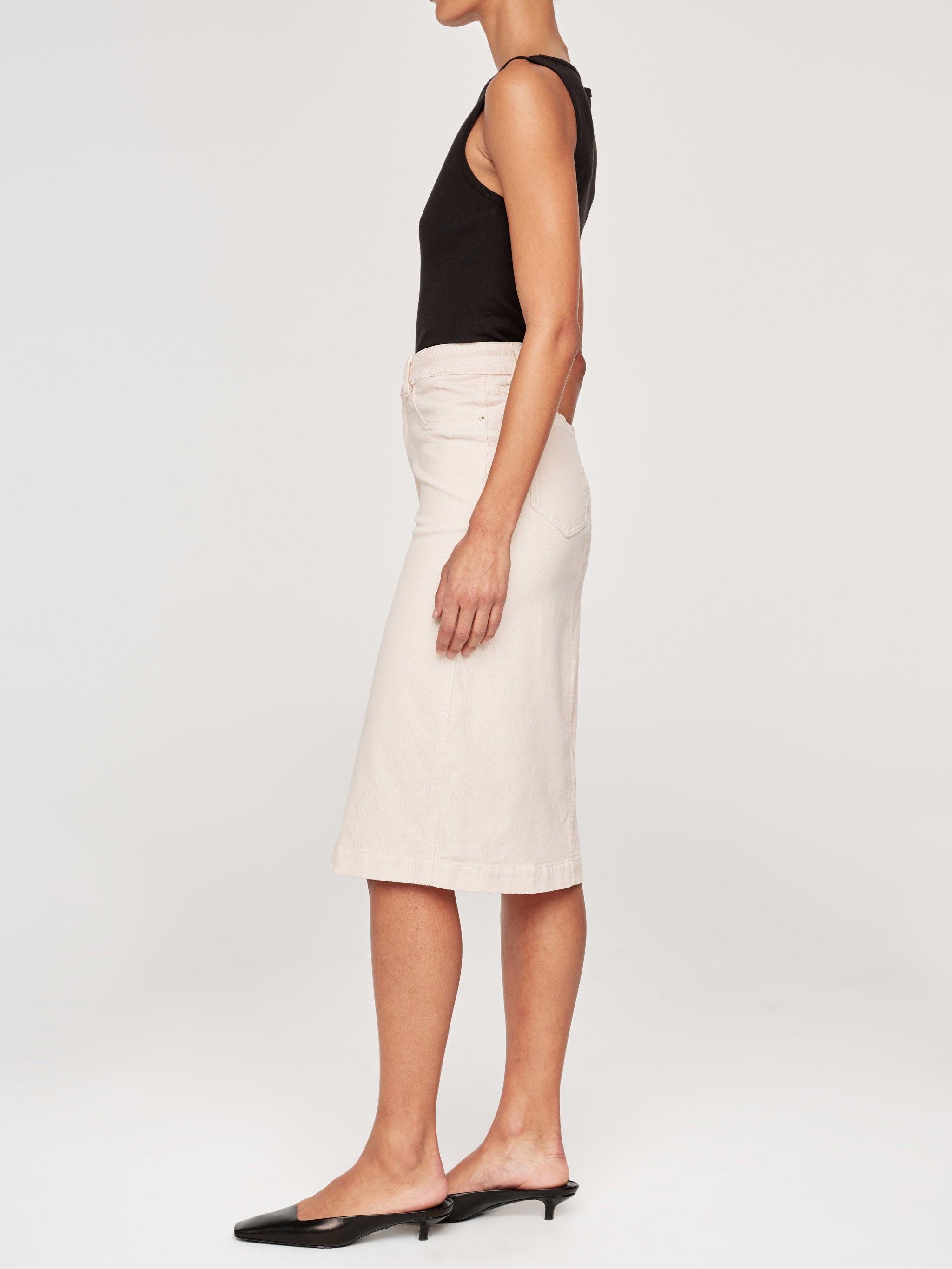 Lexie High Rise Skirt Midi | Manilla