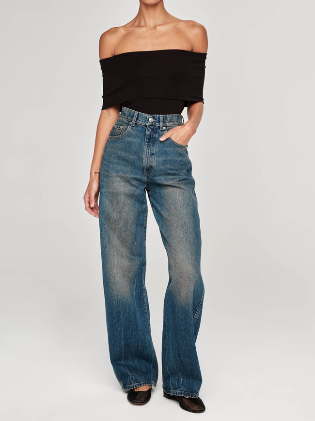 Taylor Barrel Ultra High Rise 31" Jeans | Tinted Dark