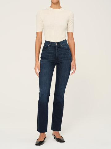 Halle Straight High Rise Instasculpt 29" Jeans | Mediterranean