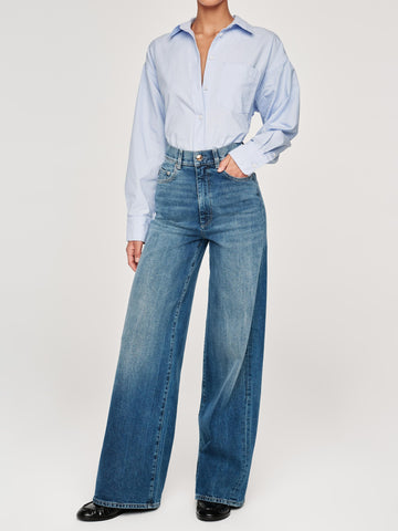 Hepburn Wide Leg High Rise 32" Jeans | Seagate