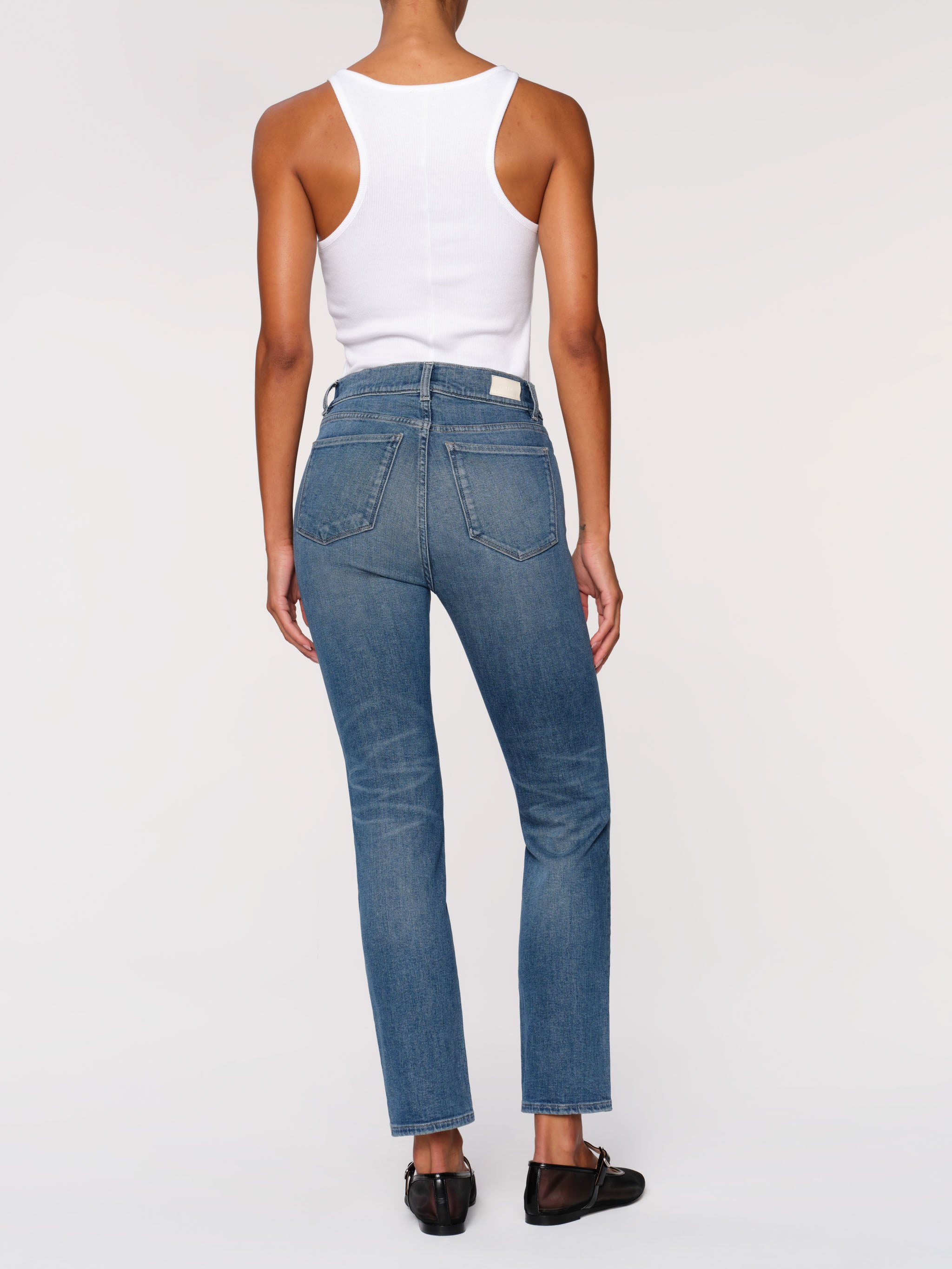 Mara Straight Mid Rise Instasculpt Ankle Jeans | Ocean City