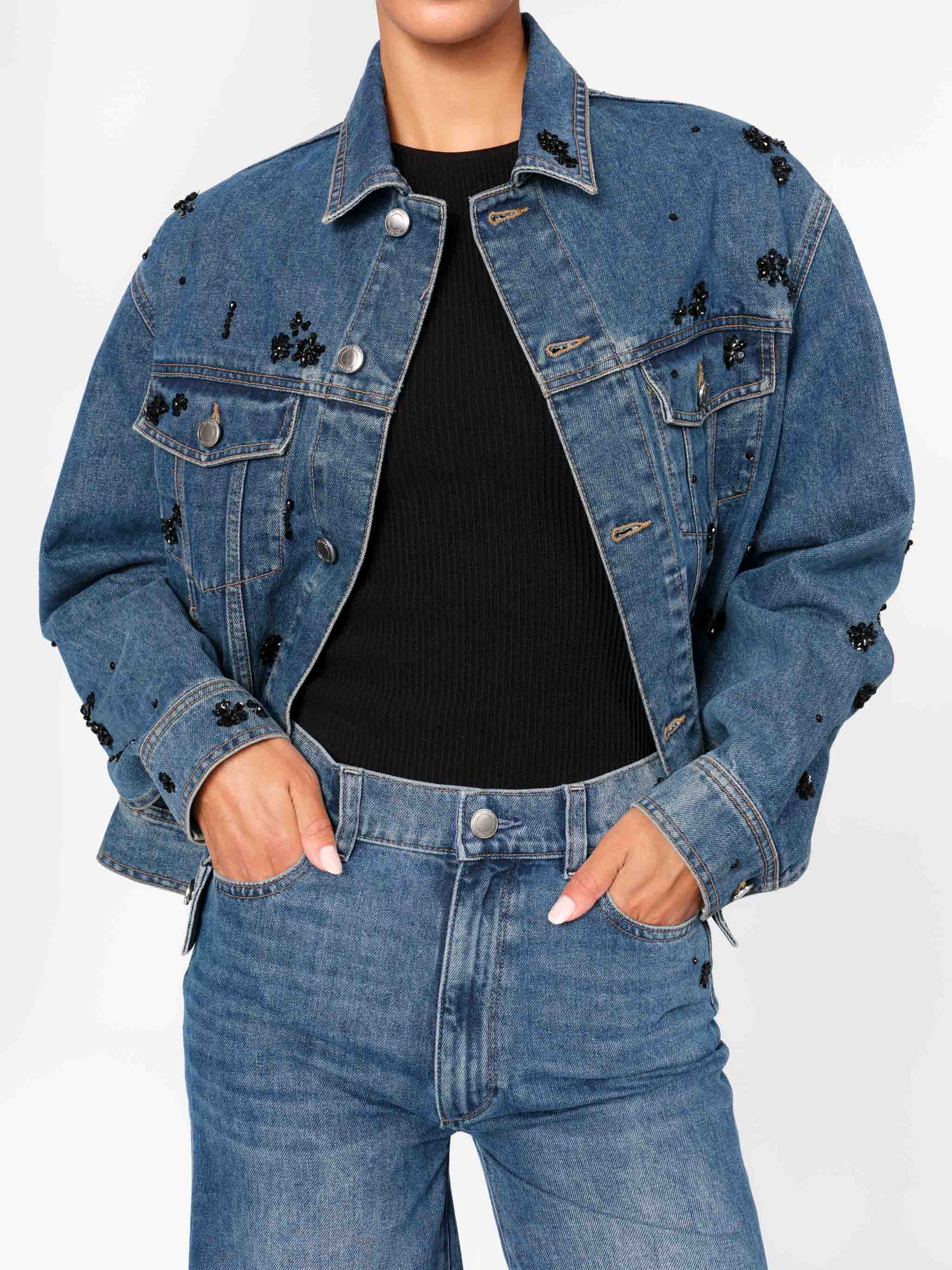 Jodie Denim Jacket | Embellished