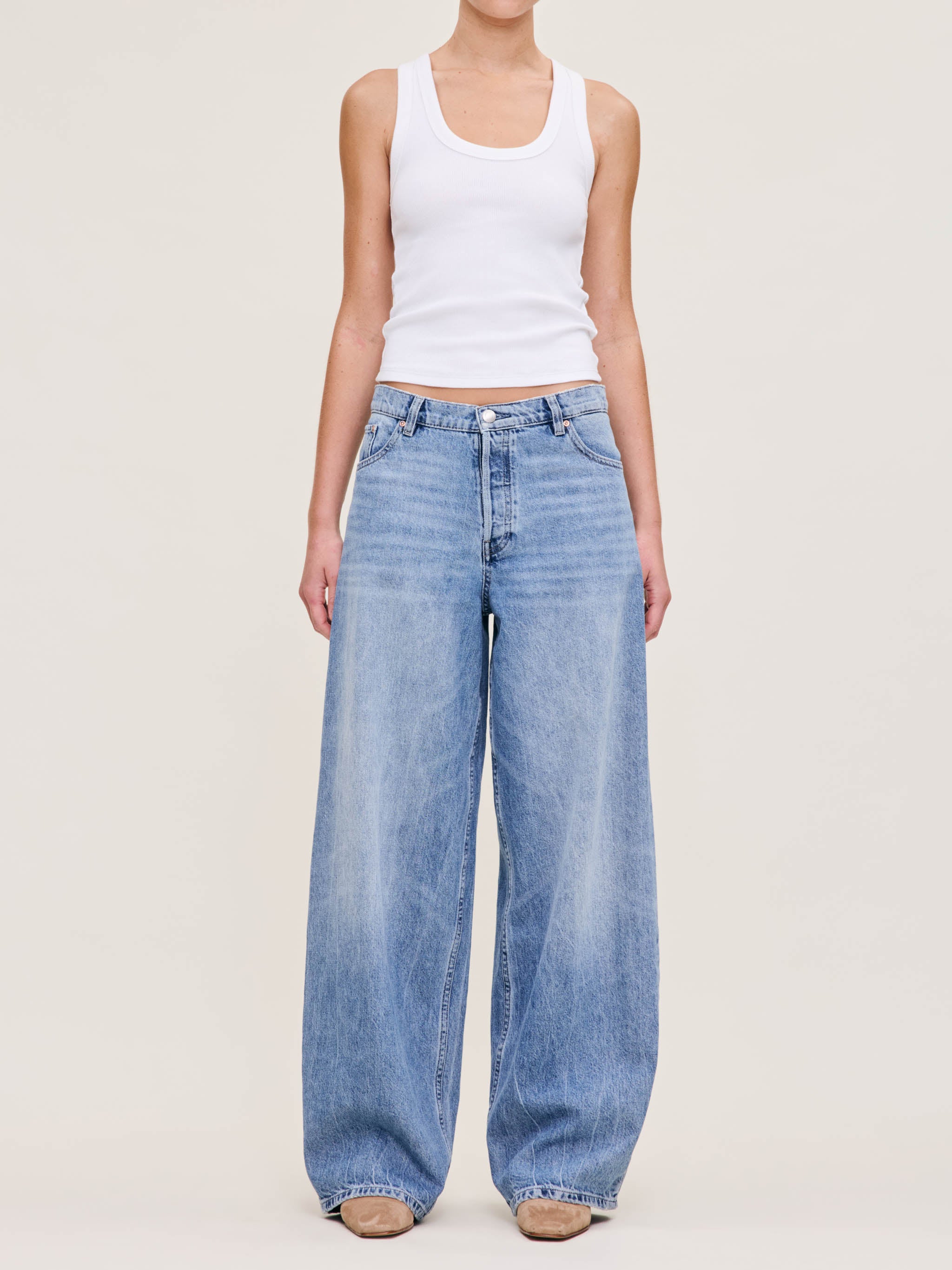 Razi Wide Barrel High Rise Jeans | Glendale