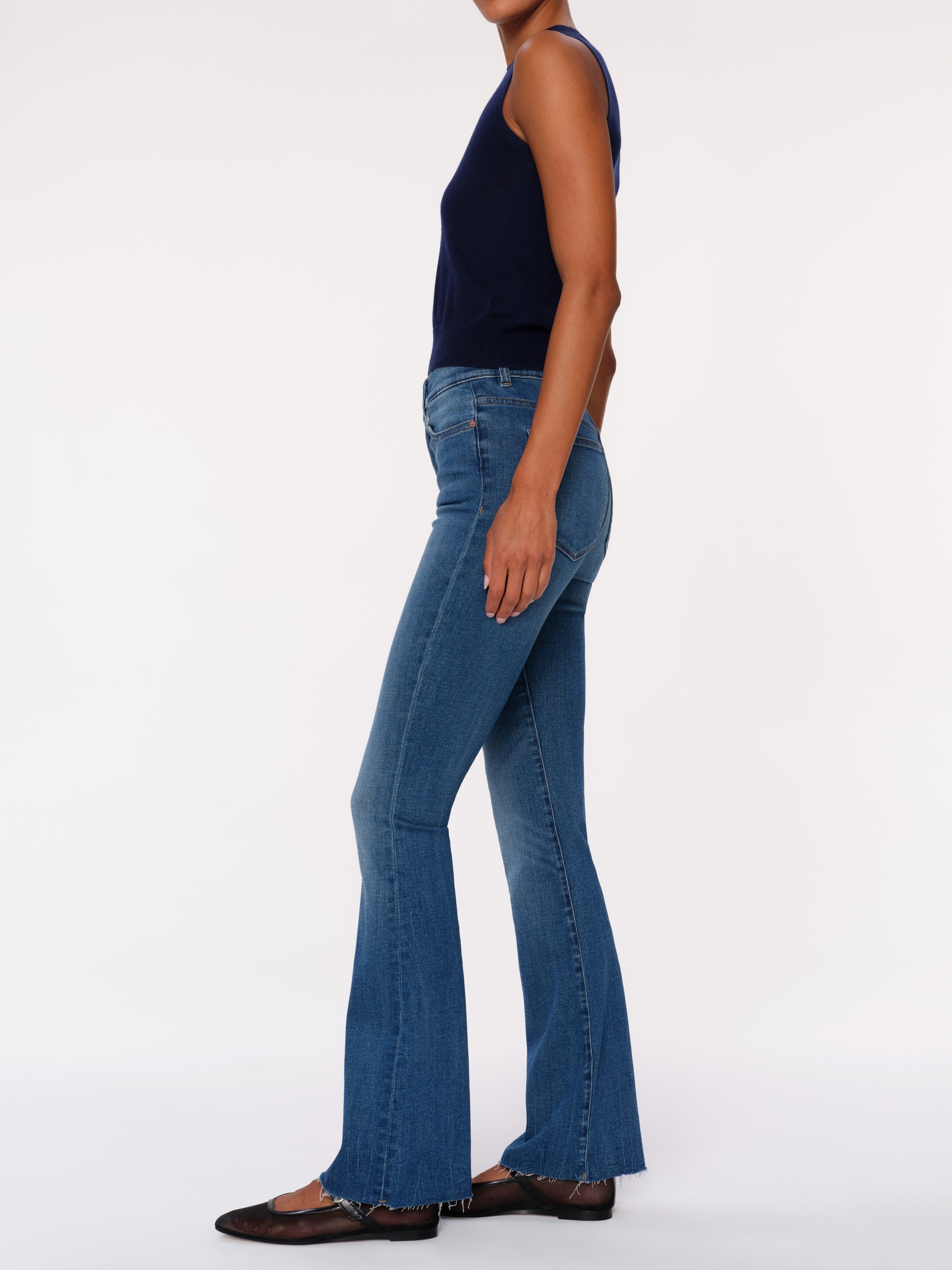 Women's Blue Boot Cut Jeans