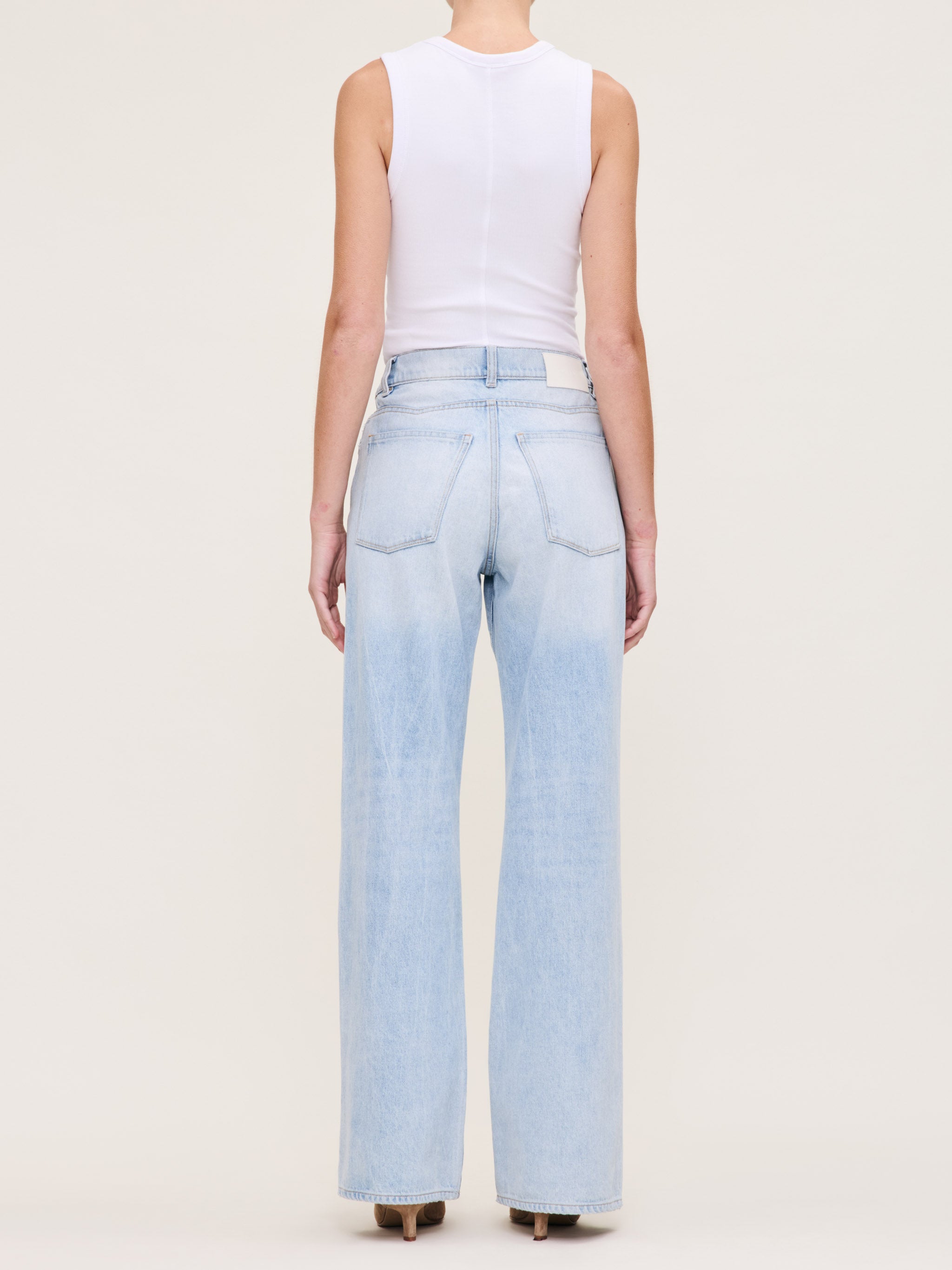 Women's Light Blue Relaxed Boot Cut Jeans