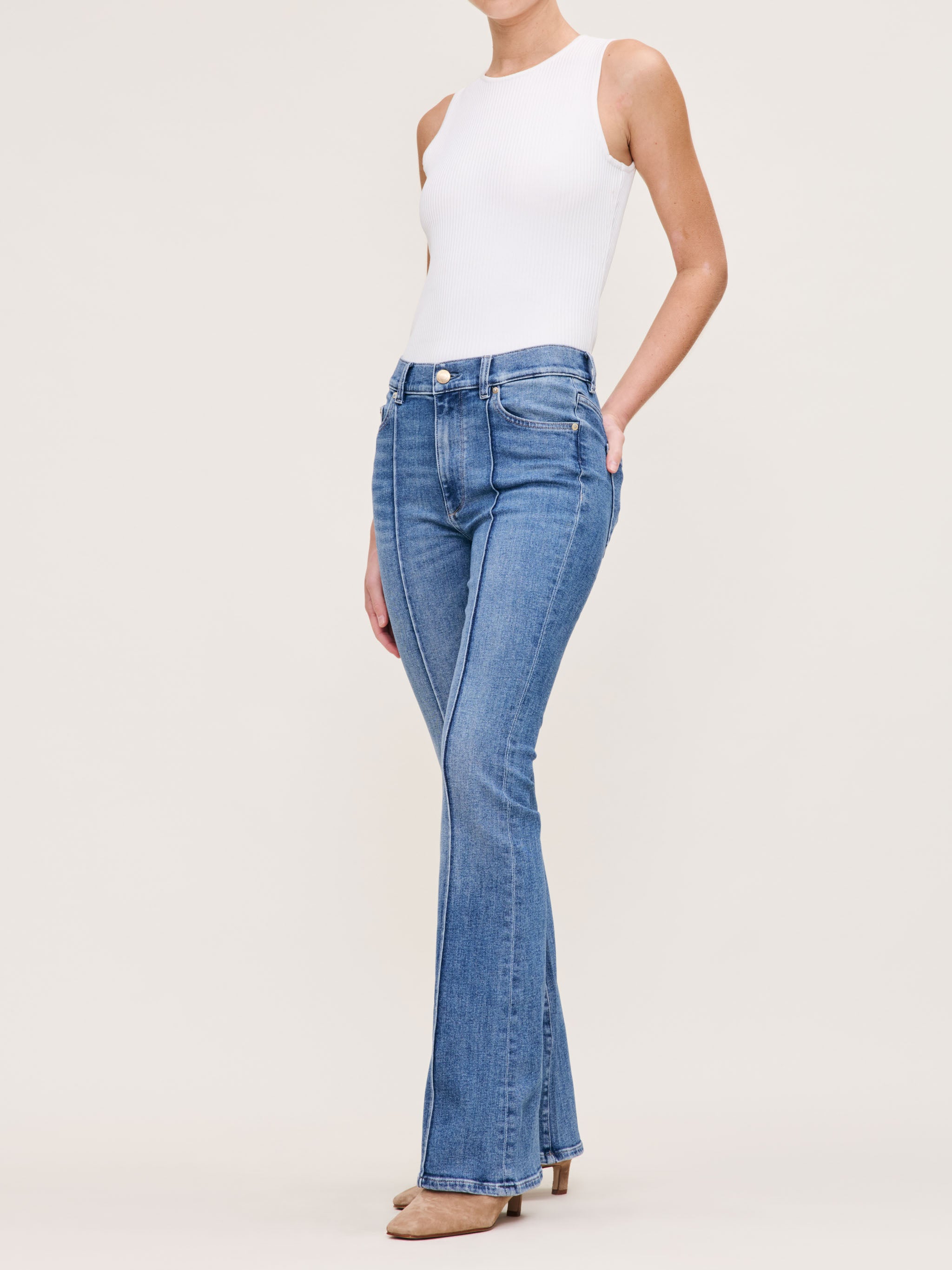 Women's Blue Boot Cut Jeans