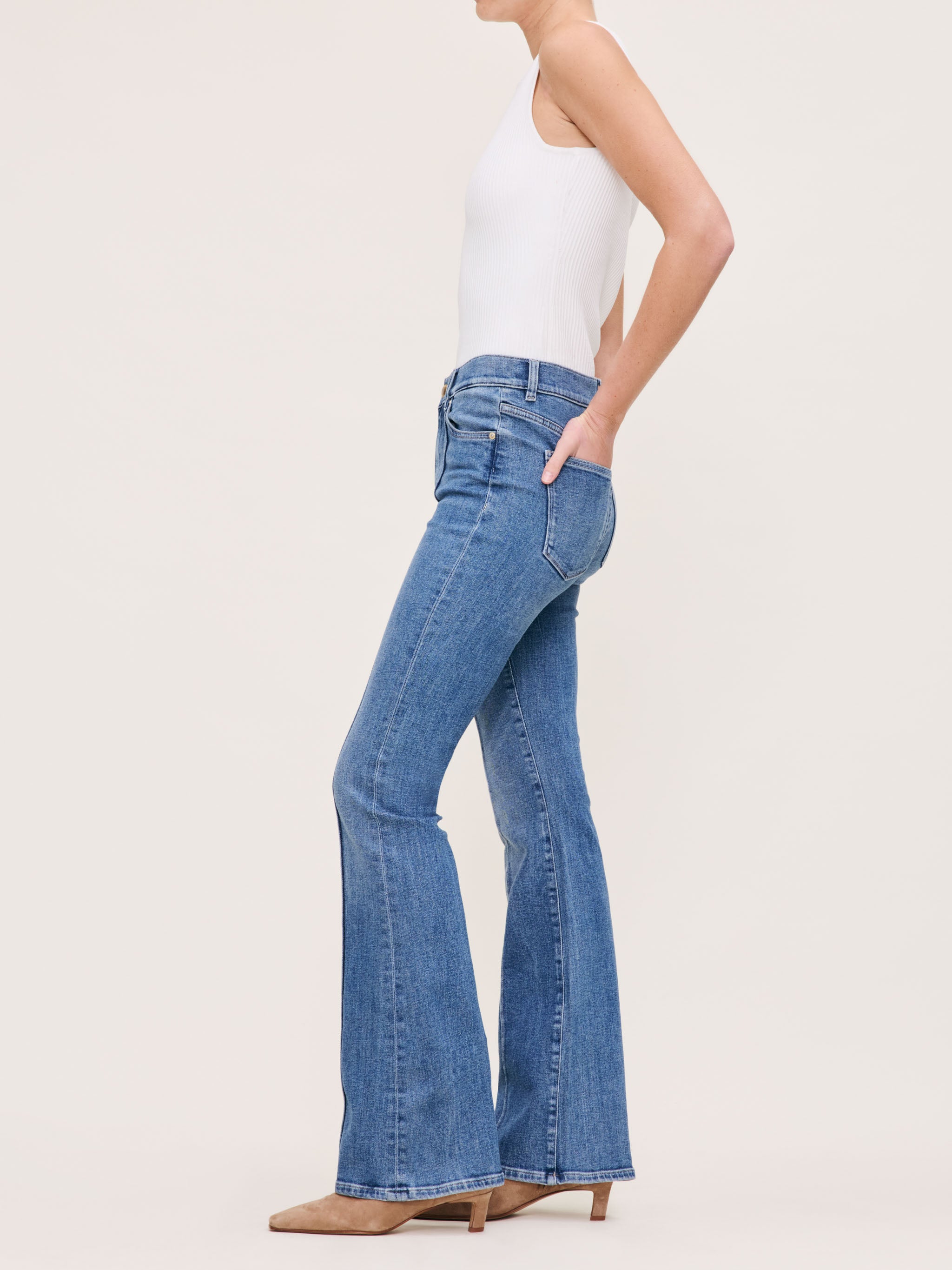 Women's Blue Boot Cut Jeans