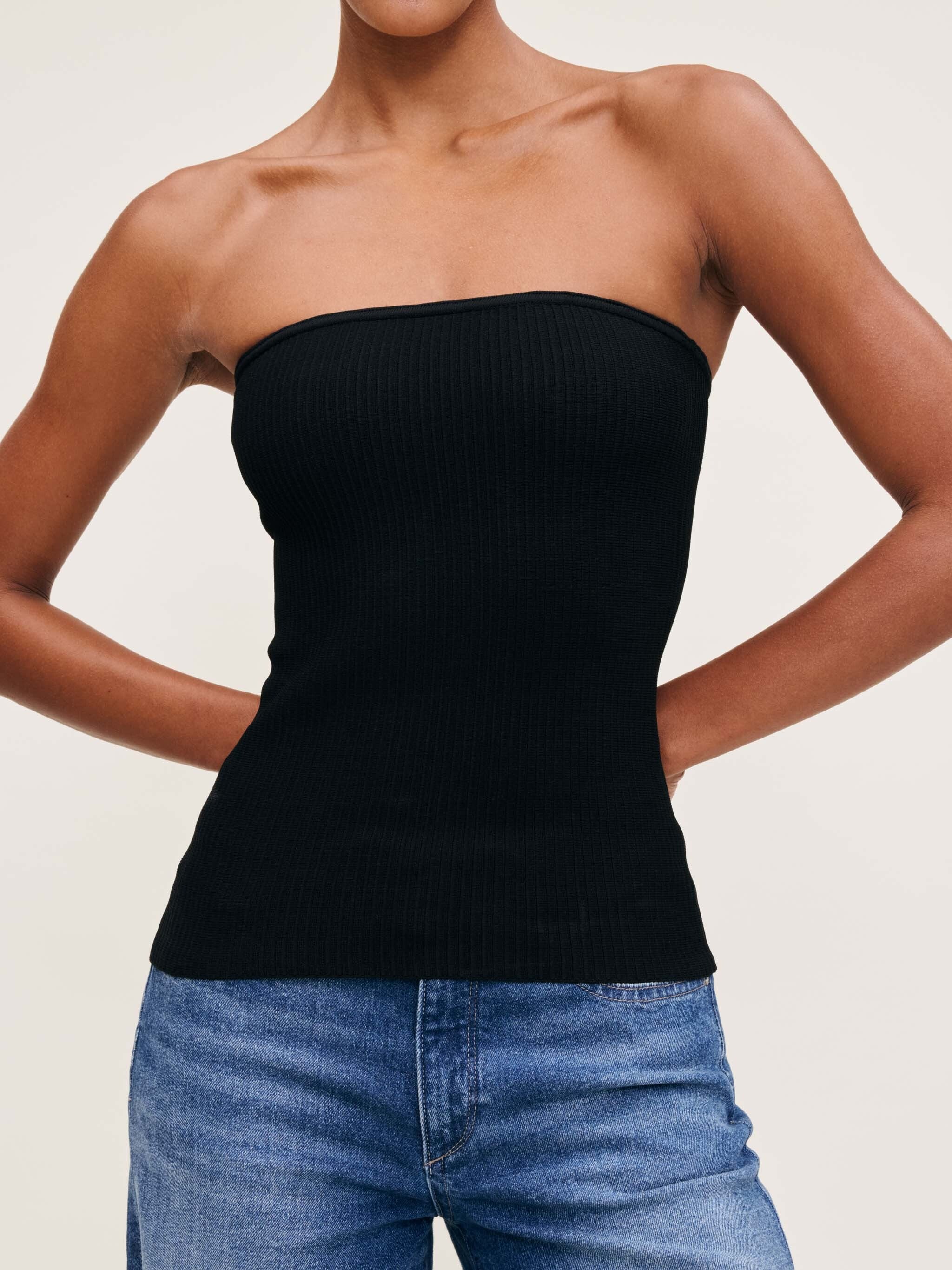 Tube Top Instasculpt™ Rib | Black