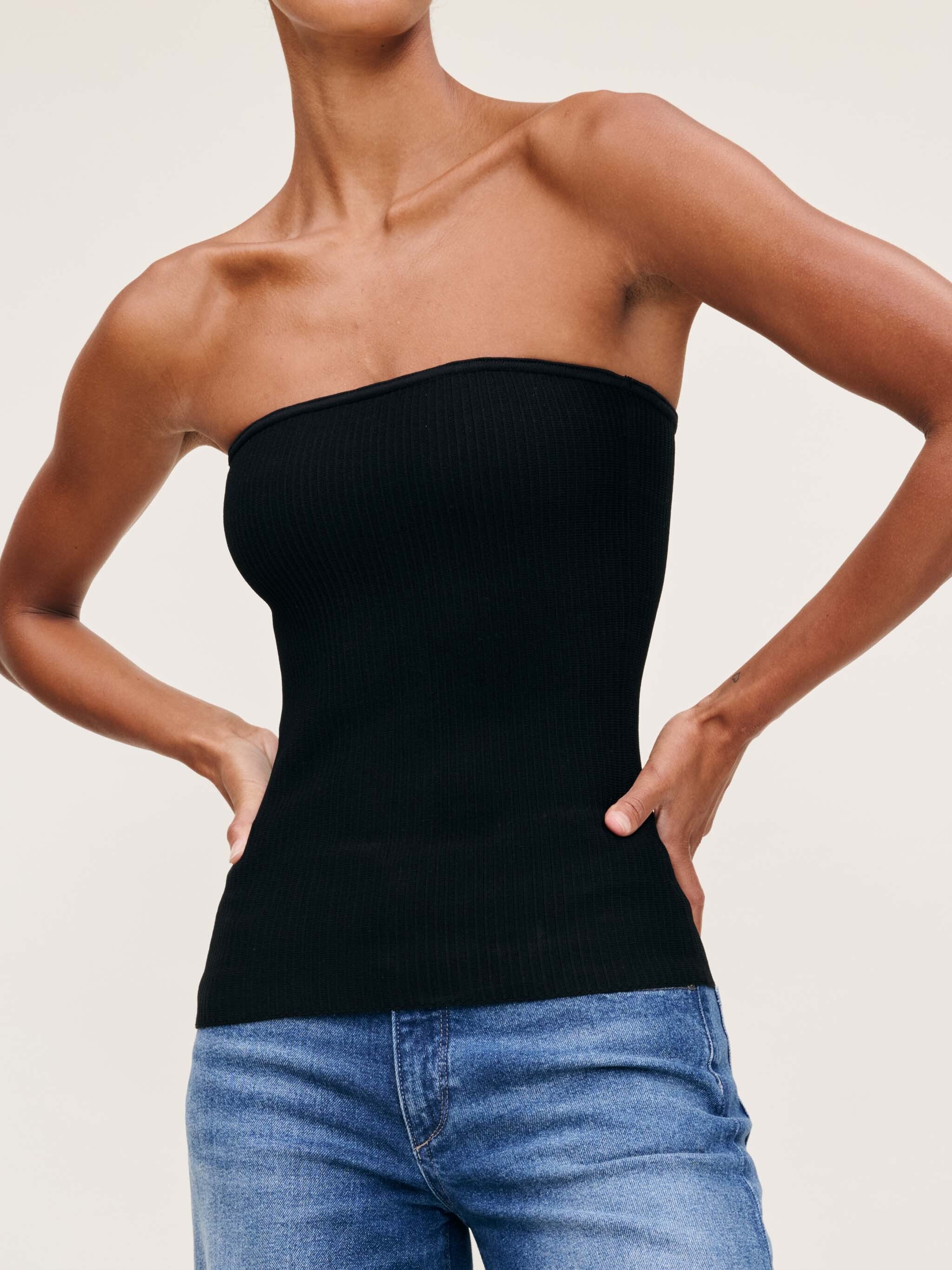 Tube Top Instasculpt™ Rib | Black