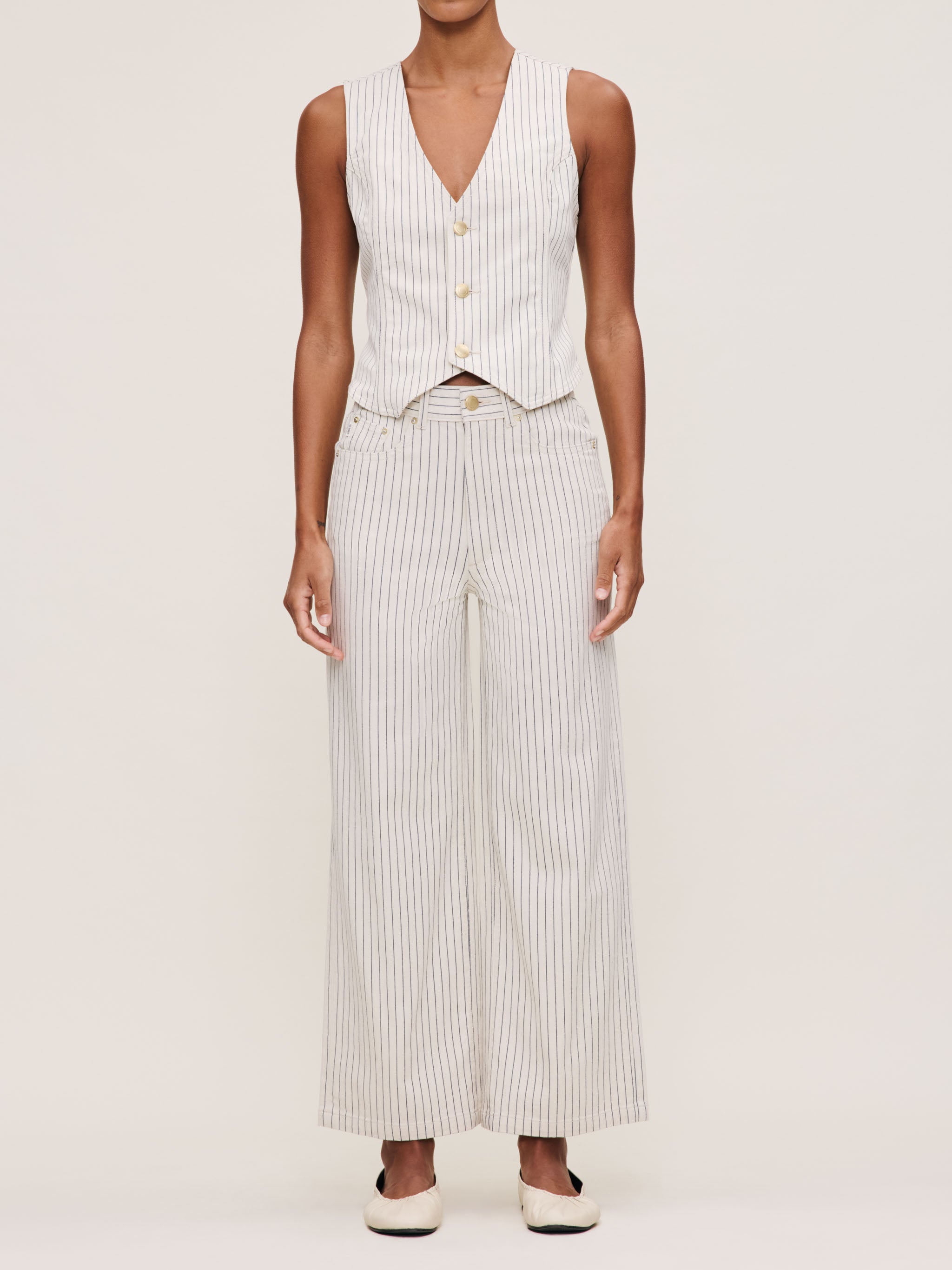 women's wide leg white jean