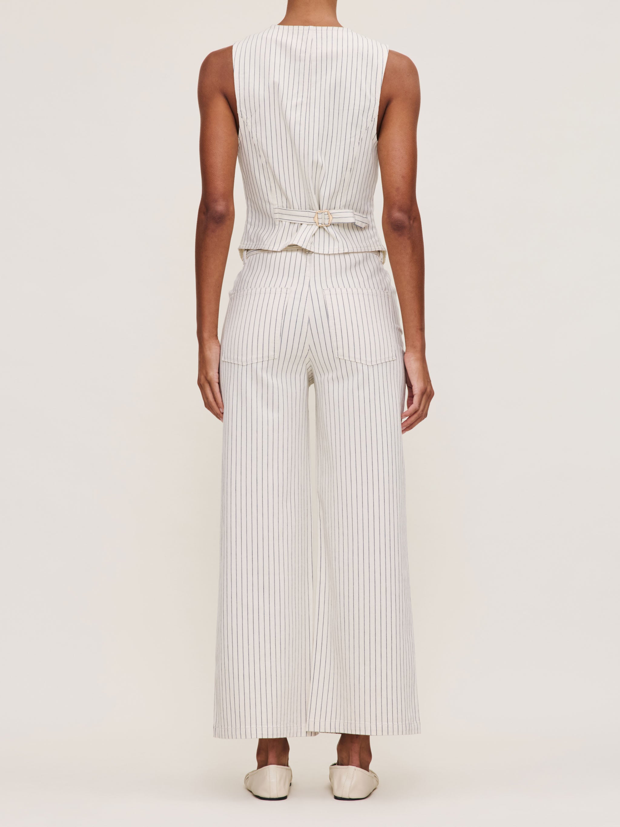 women's wide leg white jean