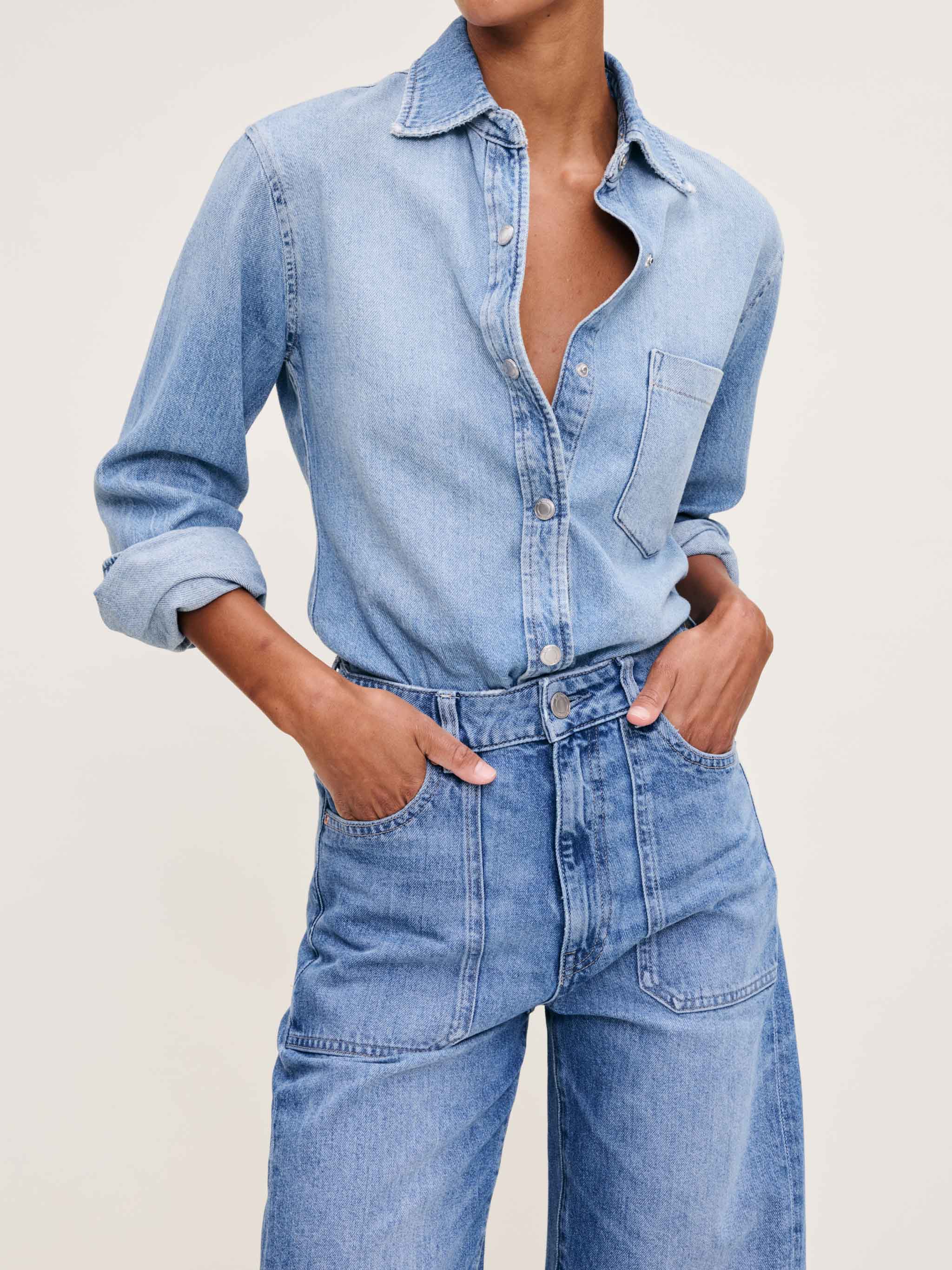 Women's Blue Denim Shirt