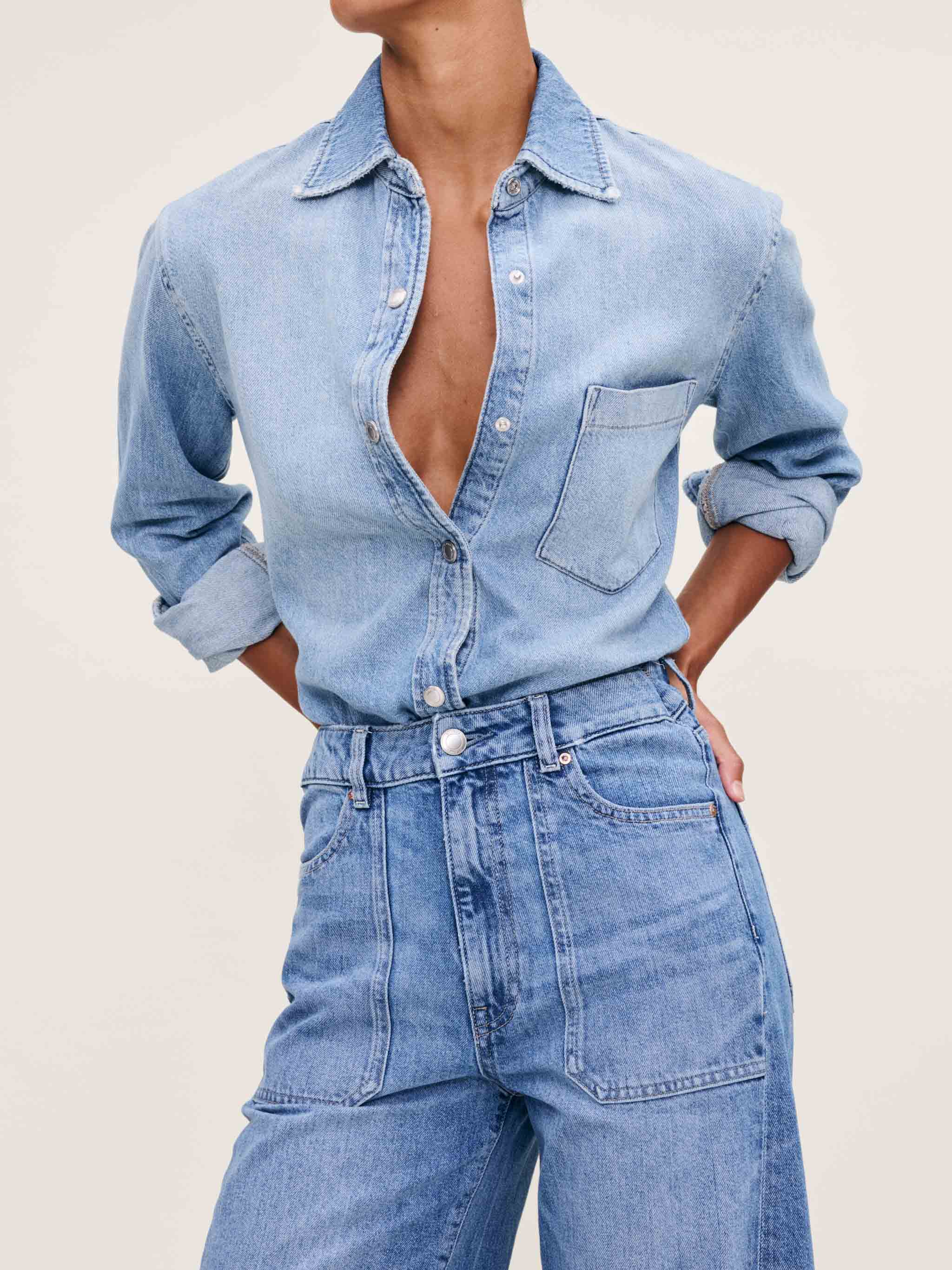 Women's Blue Denim Shirt