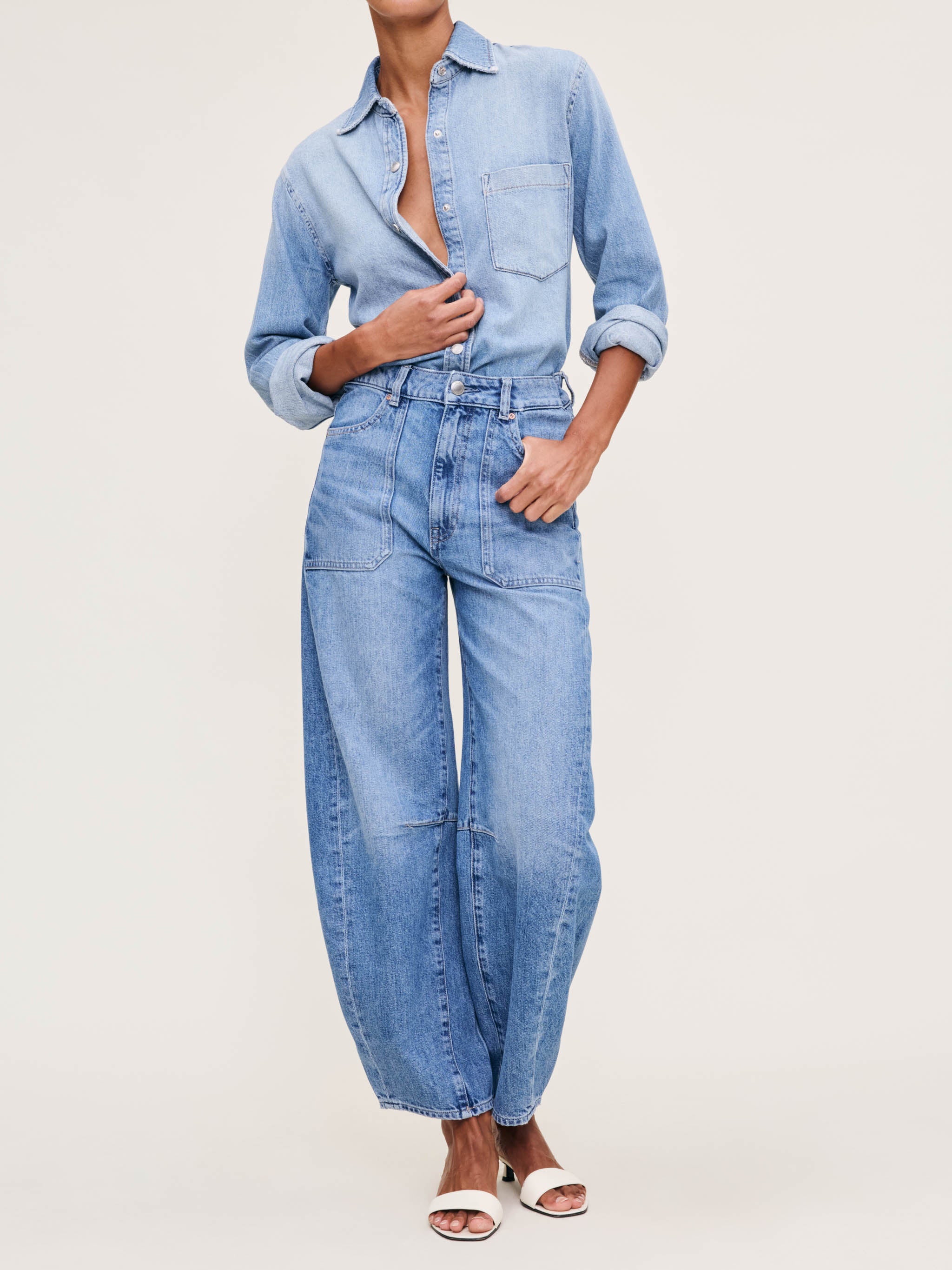 Women's Blue Denim Shirt