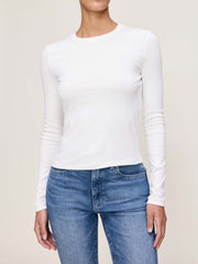 Shrunken Tee Long Sleeve | White