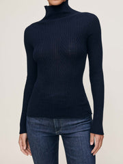 Turtleneck Sweater | Navy