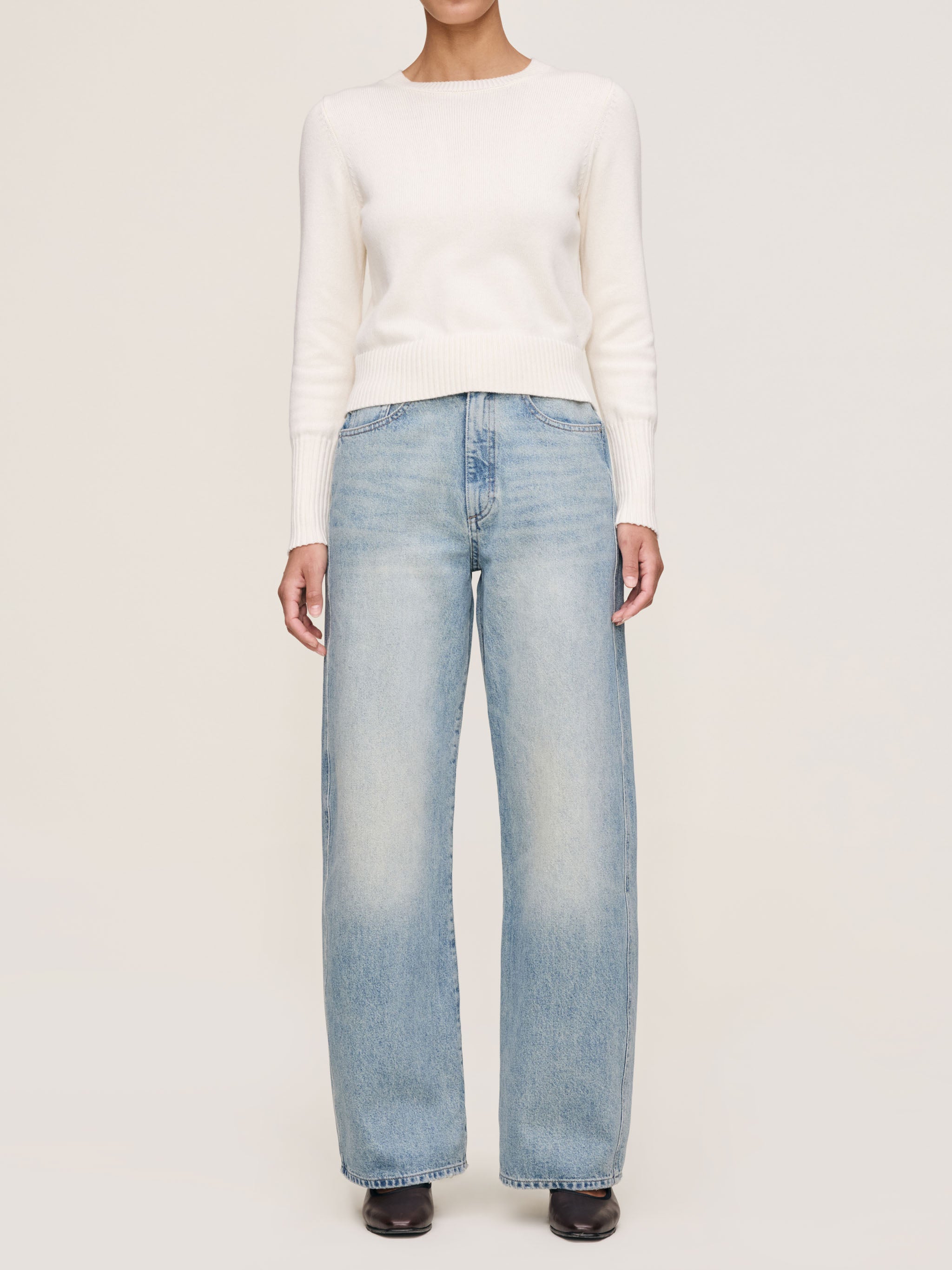 women's barrel blue jean