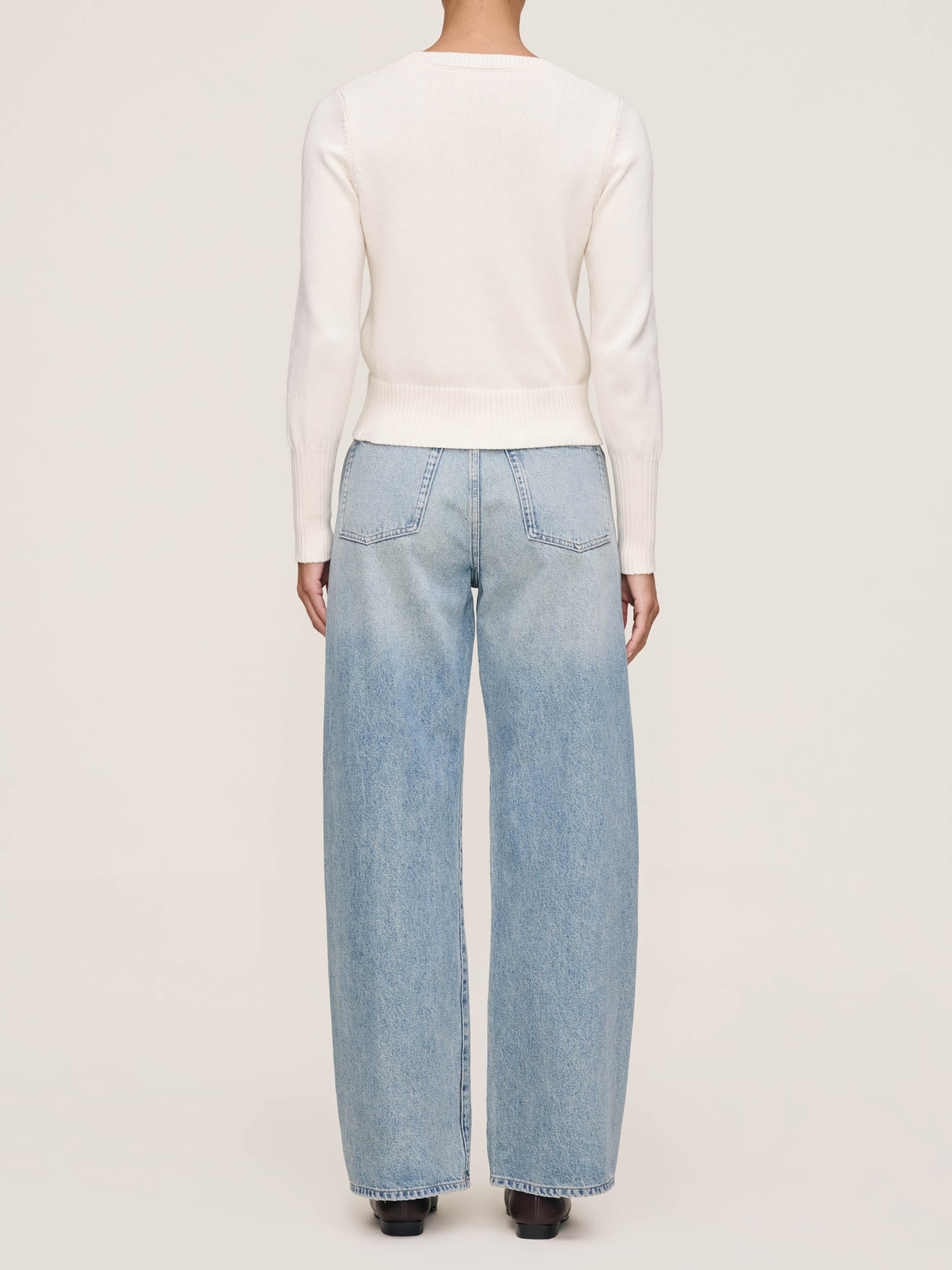 women's barrel blue jean