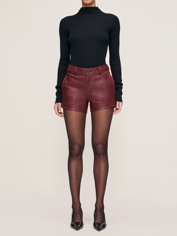 14129_ZOIESHORT_SAFFRONLEATHER
