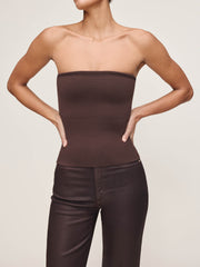 Tube Top Instasculpt™ Fine Knit | Brown
