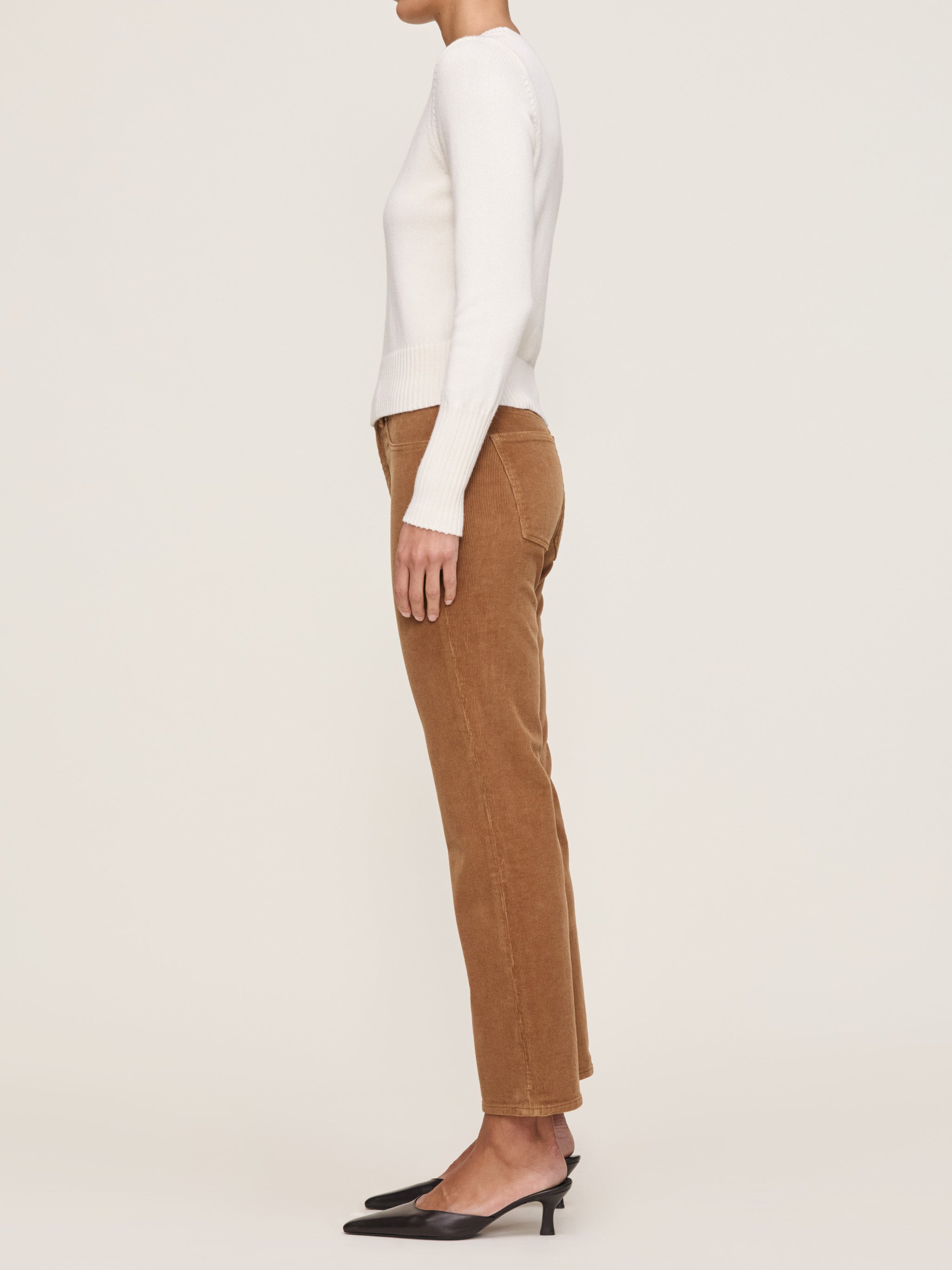 Bridget Boot High Rise Instasculpt™ Crop Jeans | Teakwood