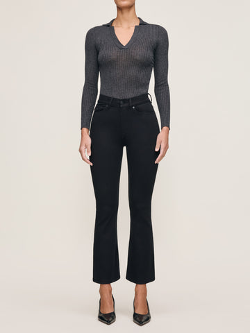 women's bootcut black jean