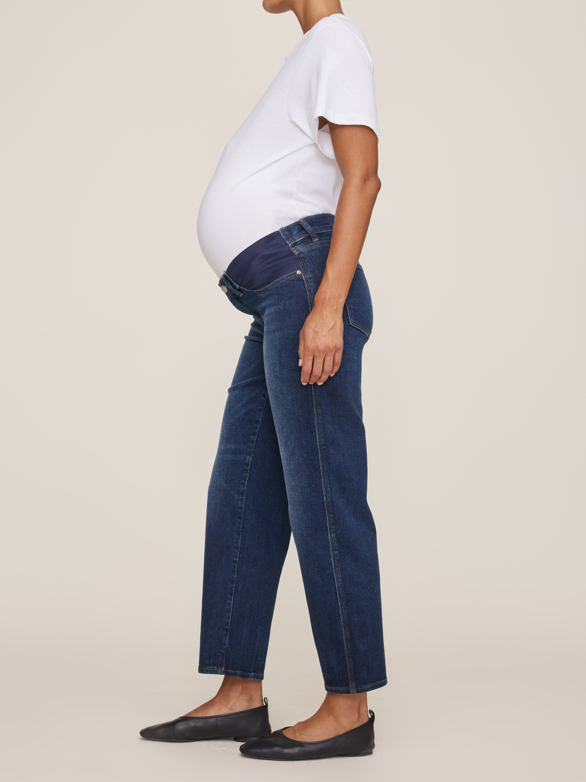 Thea Boyfriend Maternity Relaxed Tapered | Bluff