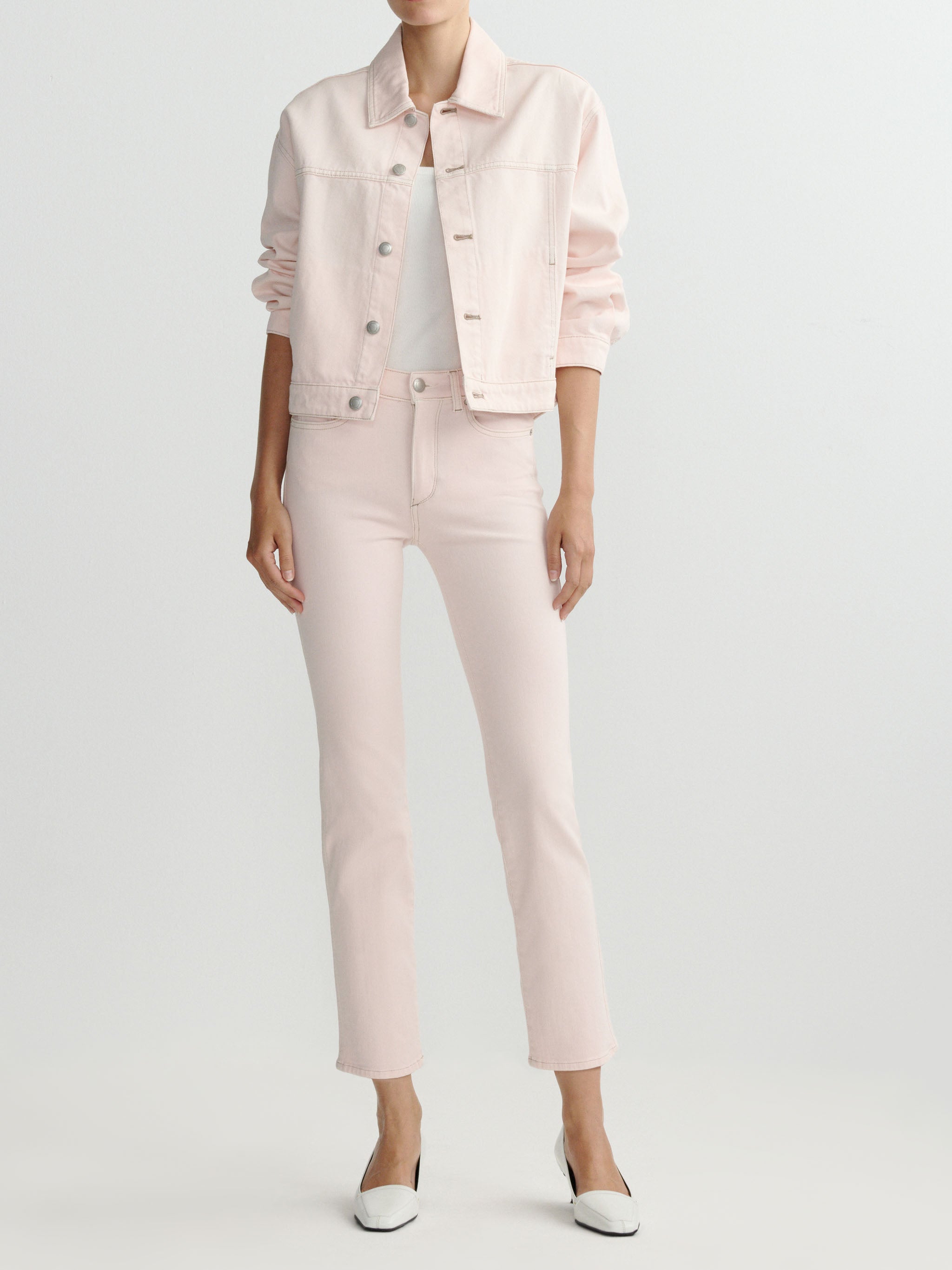 Mara Straight Mid Rise Instasculpt™ Ankle Jeans | Ballet
