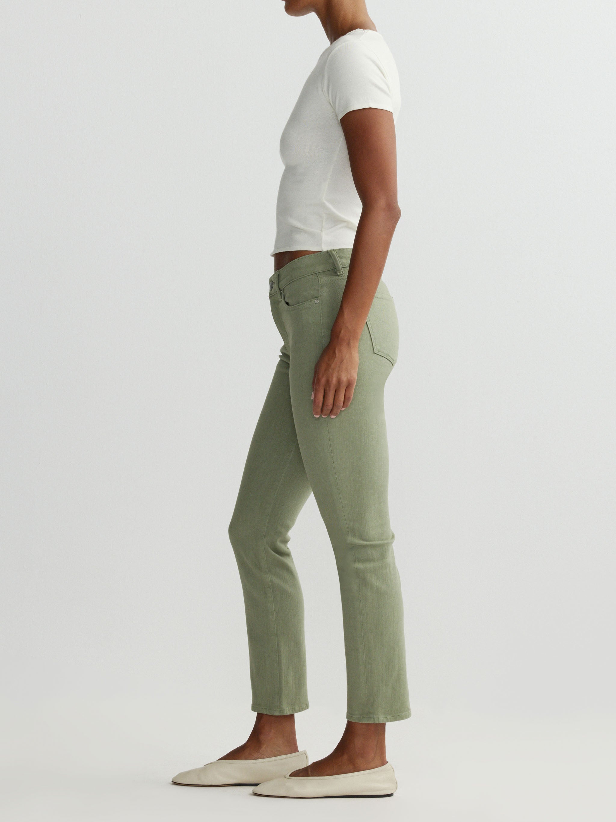 Mara Straight Mid Rise Instasculpt™ Ankle Jeans | Supergreens