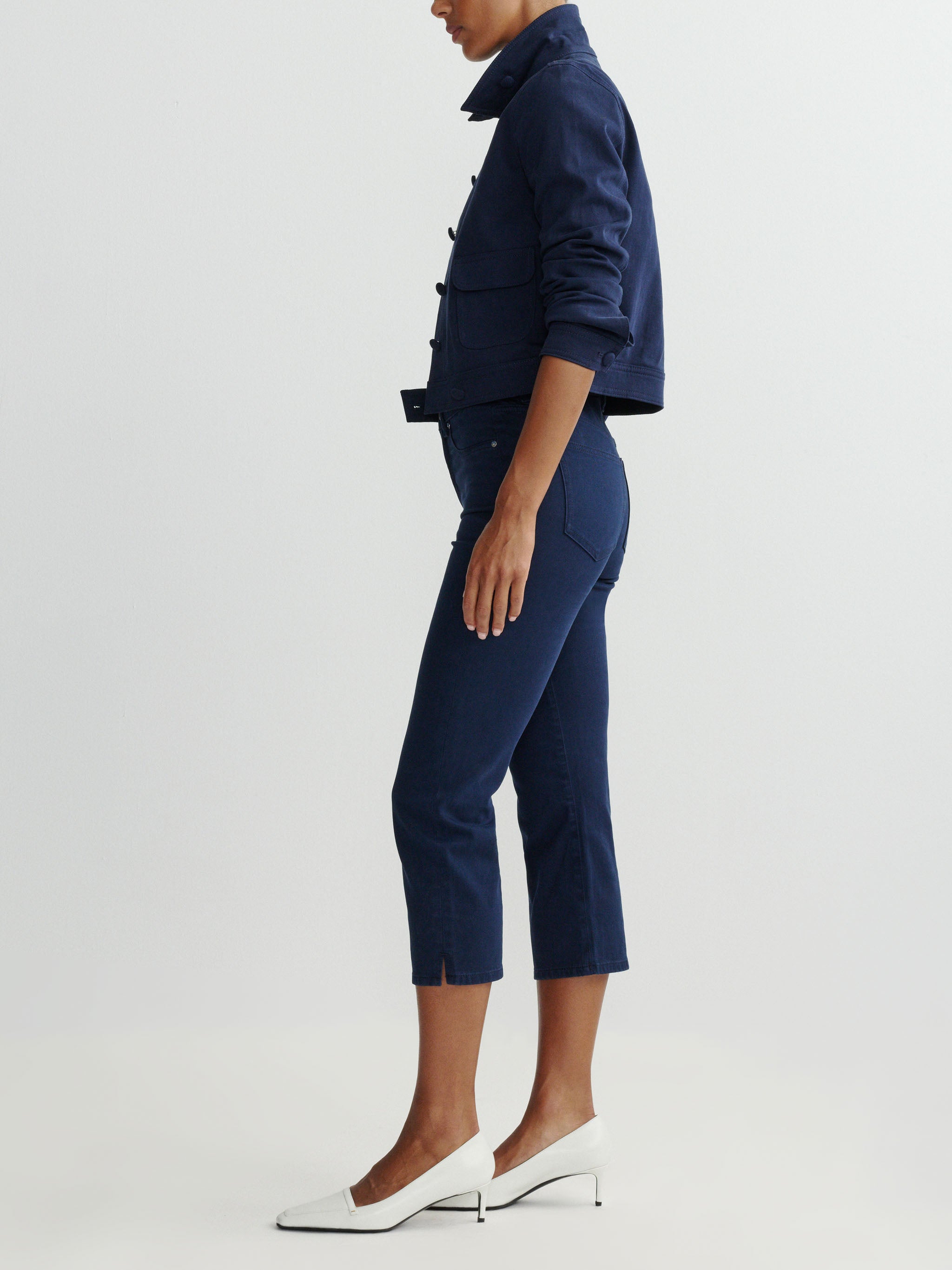 Kristy Capri High Rise 22" Pants | Bright Navy | DL1961 Premium Denim Kristy Capri High Rise 22" Pants | Bright Navy | DL1961 Premium Denim