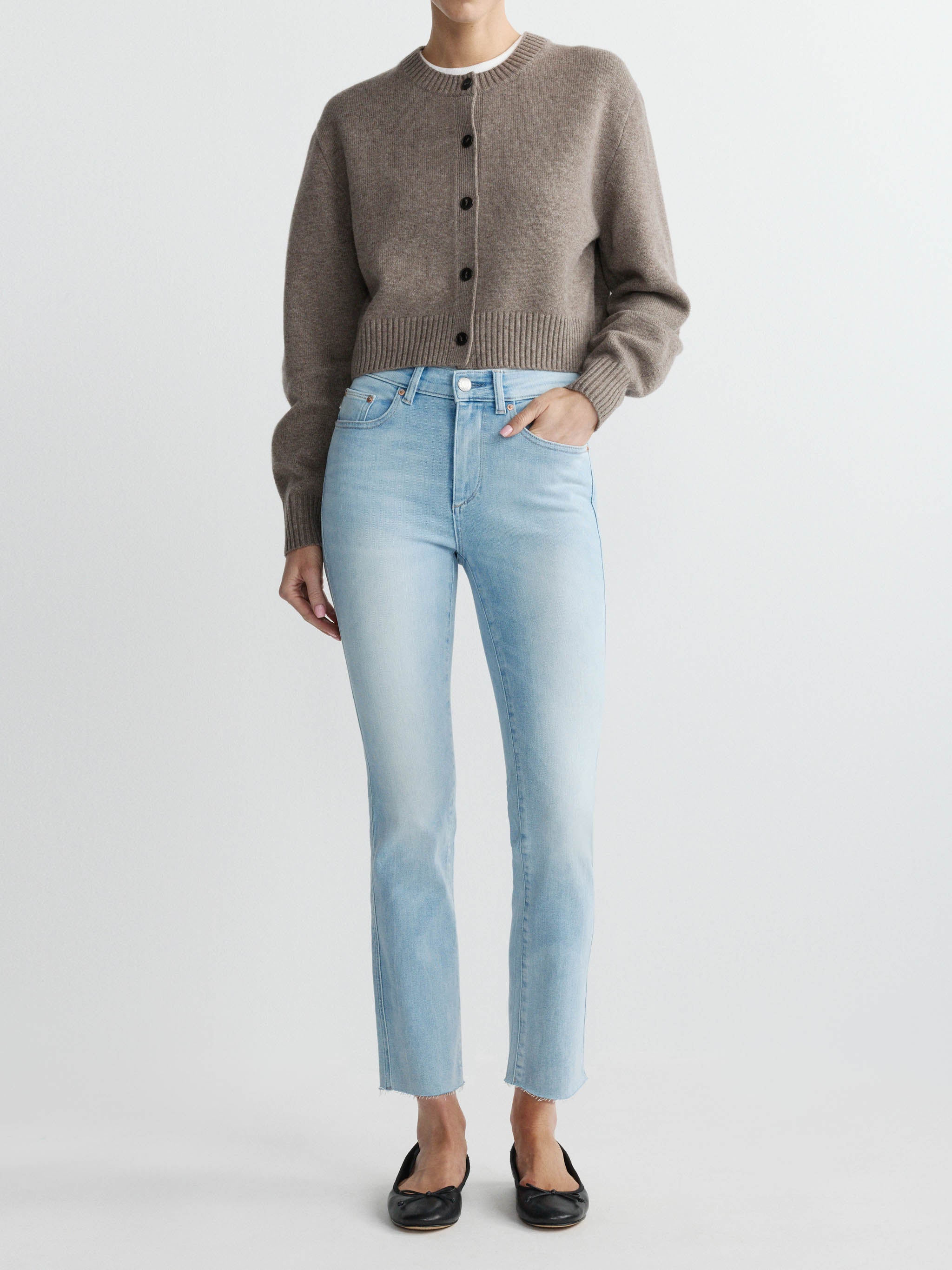 Mara Straight Mid Rise Instasculpt™ Ankle Jeans | Ocean | DL1961