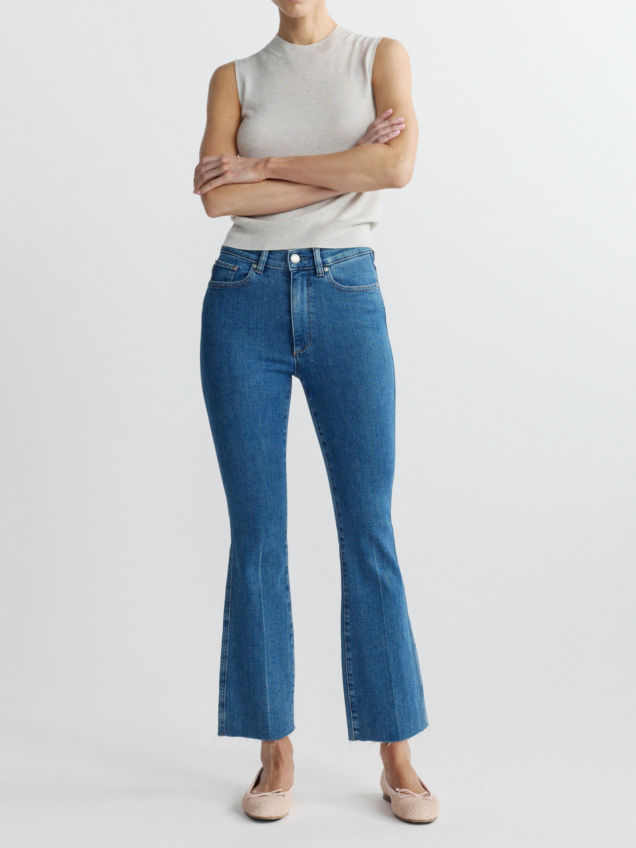 Bridget Boot High Rise Instasculpt™ Crop Jeans | Spring Showers