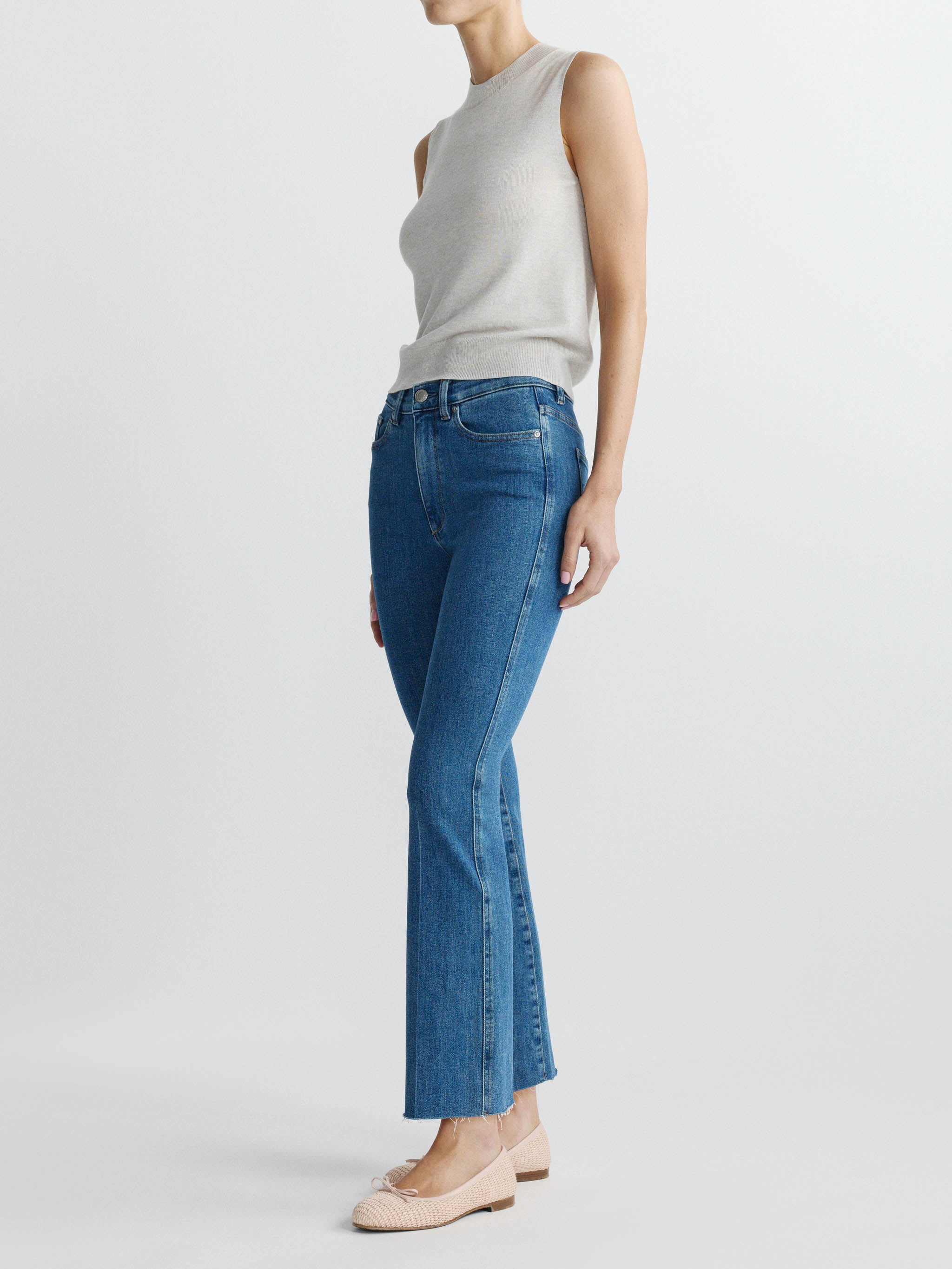 Bridget Boot High Rise Instasculpt™ Crop Jeans | Spring Showers