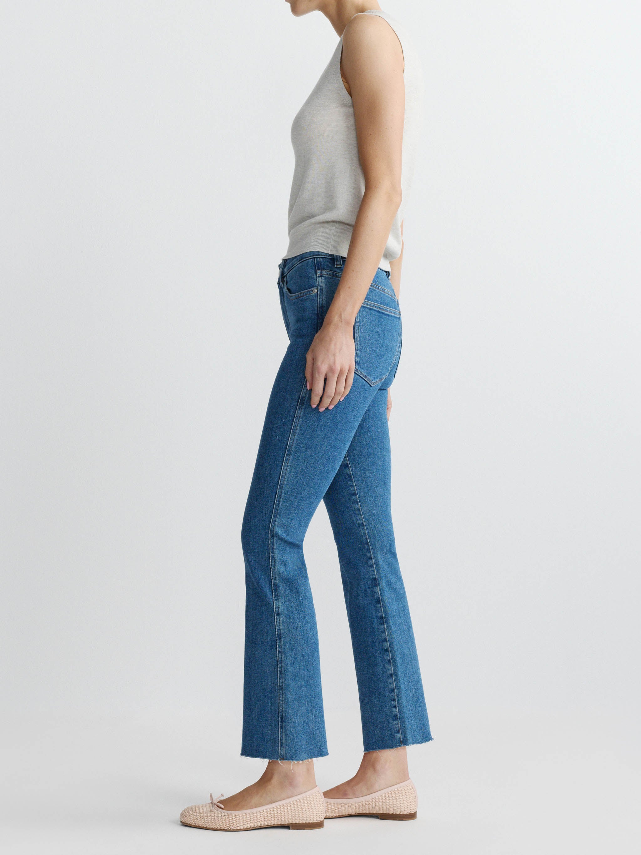 Bridget Boot High Rise Instasculpt™ Crop Jeans | Spring Showers
