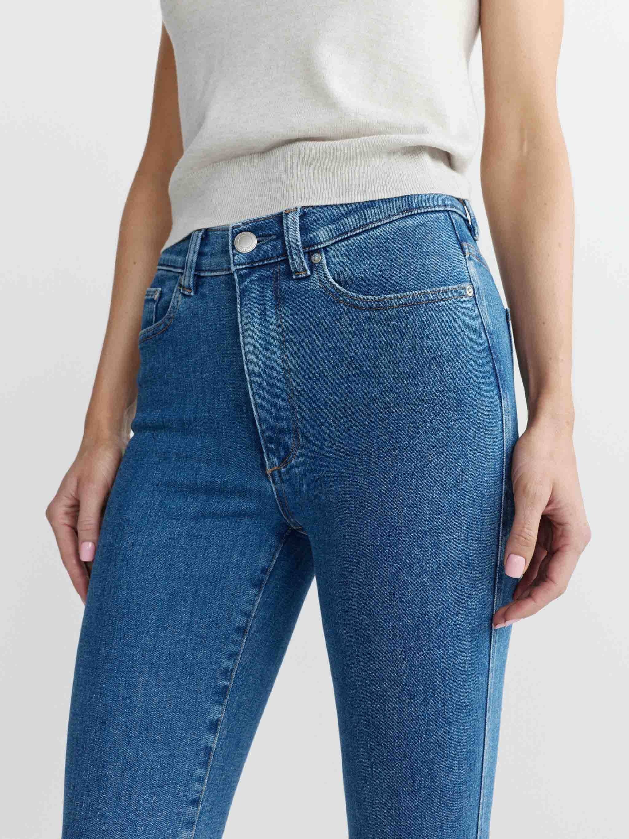 Bridget Boot High Rise Instasculpt™ Crop Jeans | Spring Showers