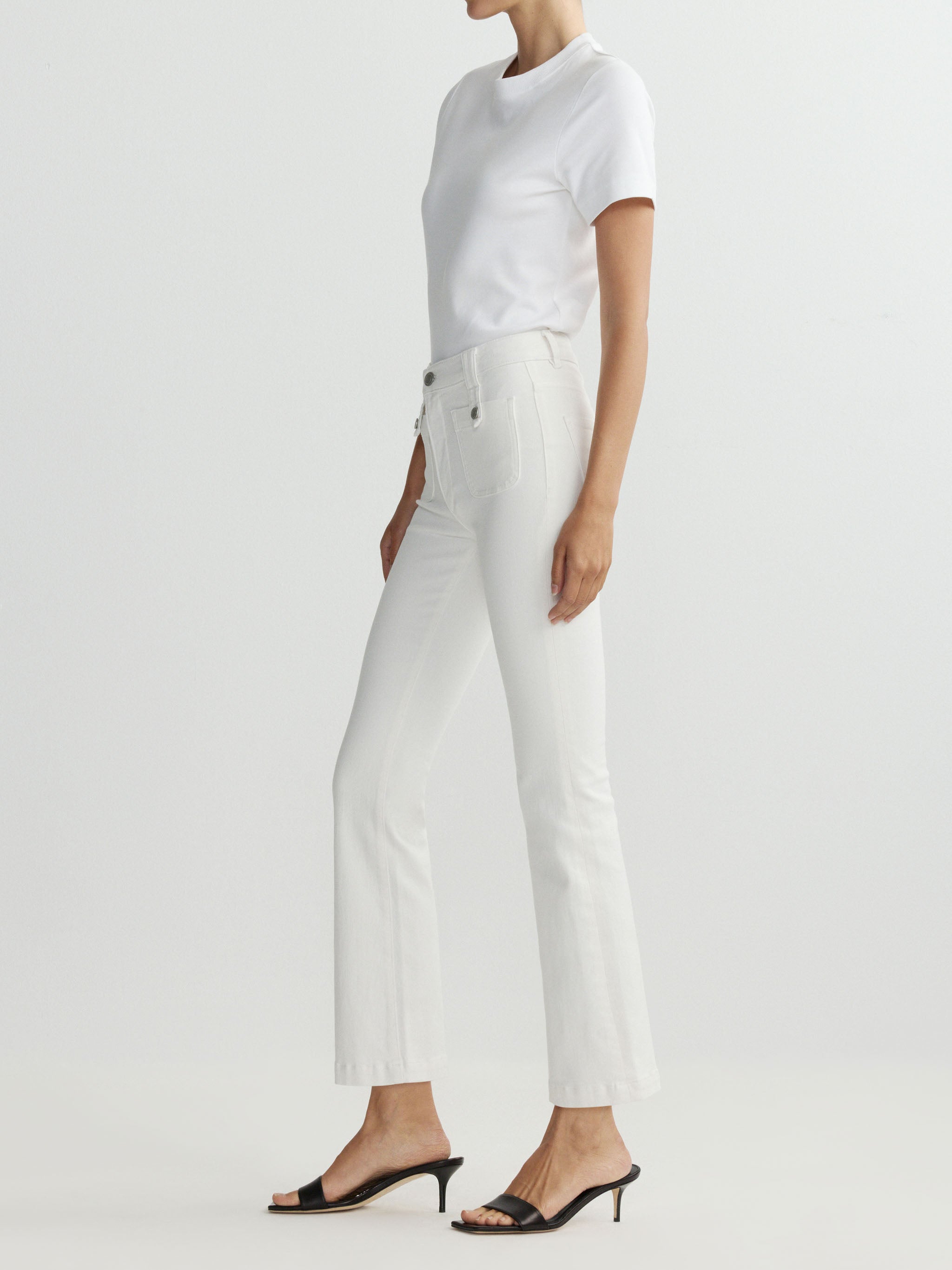 Bridget Boot High Rise Instasculpt™ Crop Jeans | Porcelain