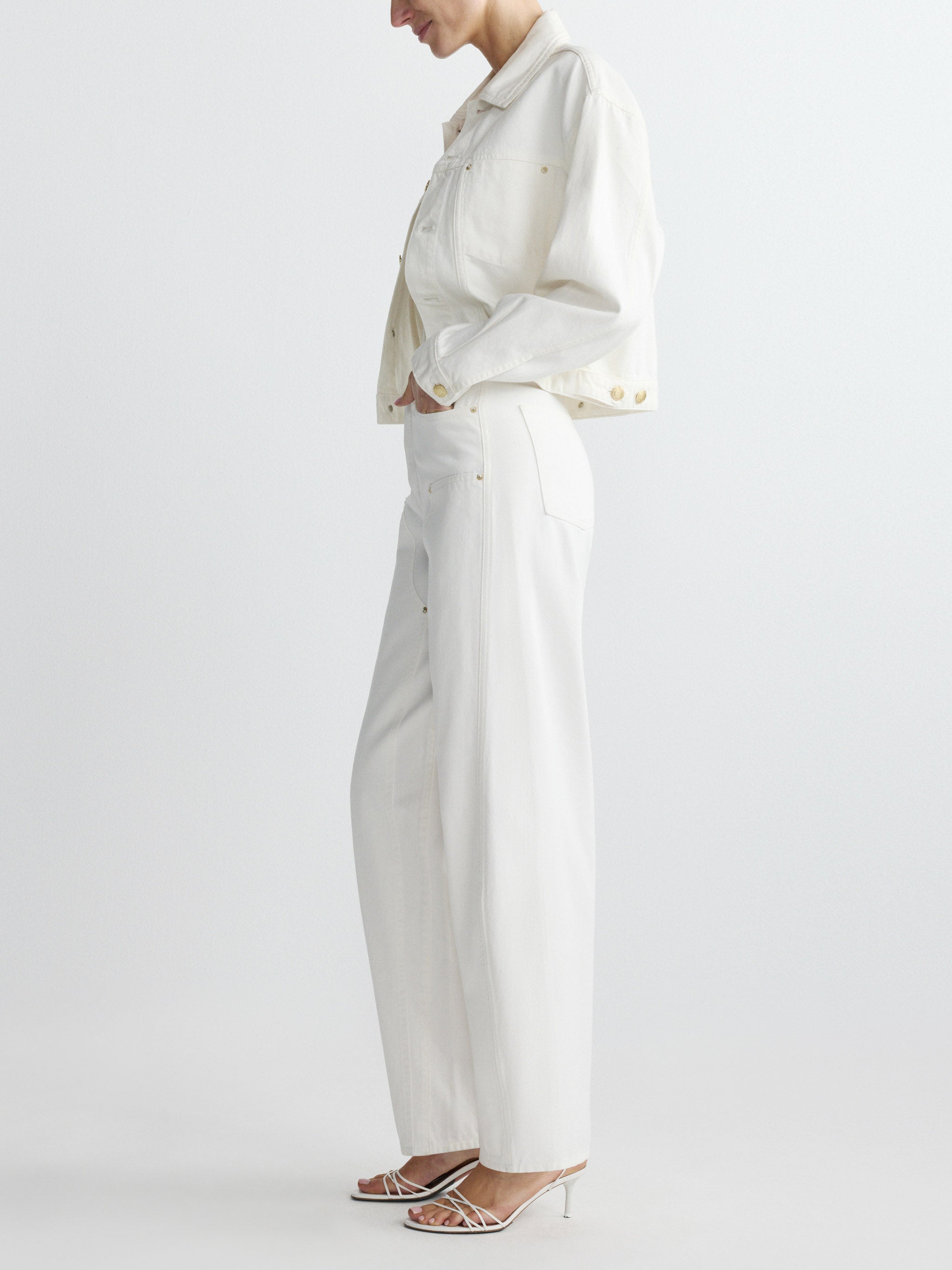 Jamie Denim Jacket | White